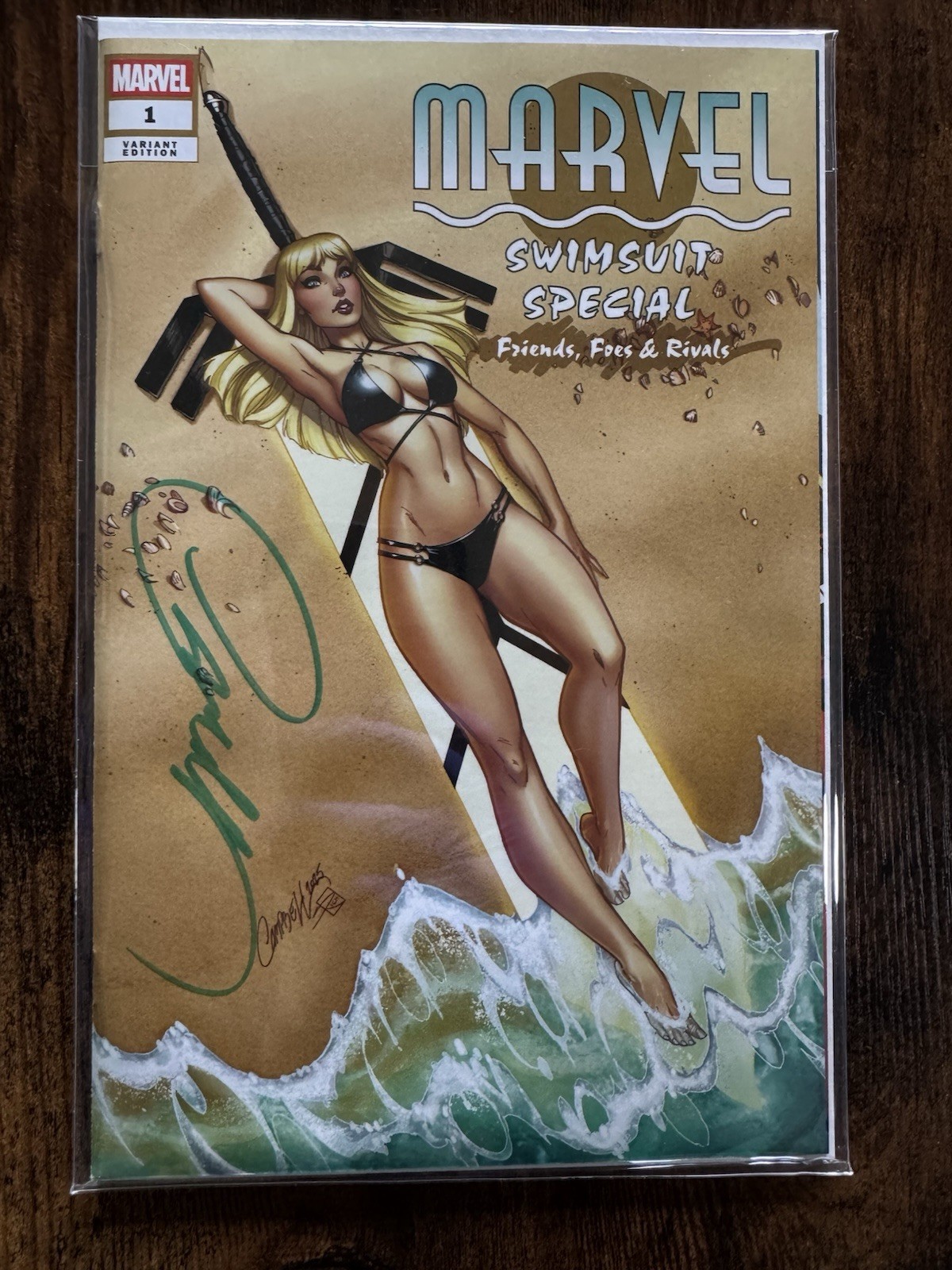 Marvel Swimsuit Special 2025 #1-C J Scott Campbell Magik Signed W/COA Beautiful Marvel Swimsuit Special 2025 #1-C J Scott Campbell Magik Signed W/COA Beautiful