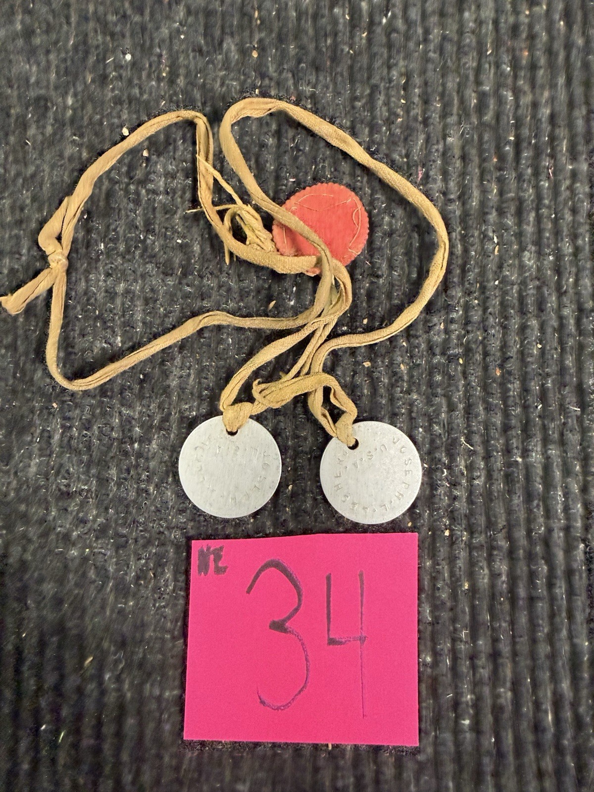WW1 US Dog Tag NE34
