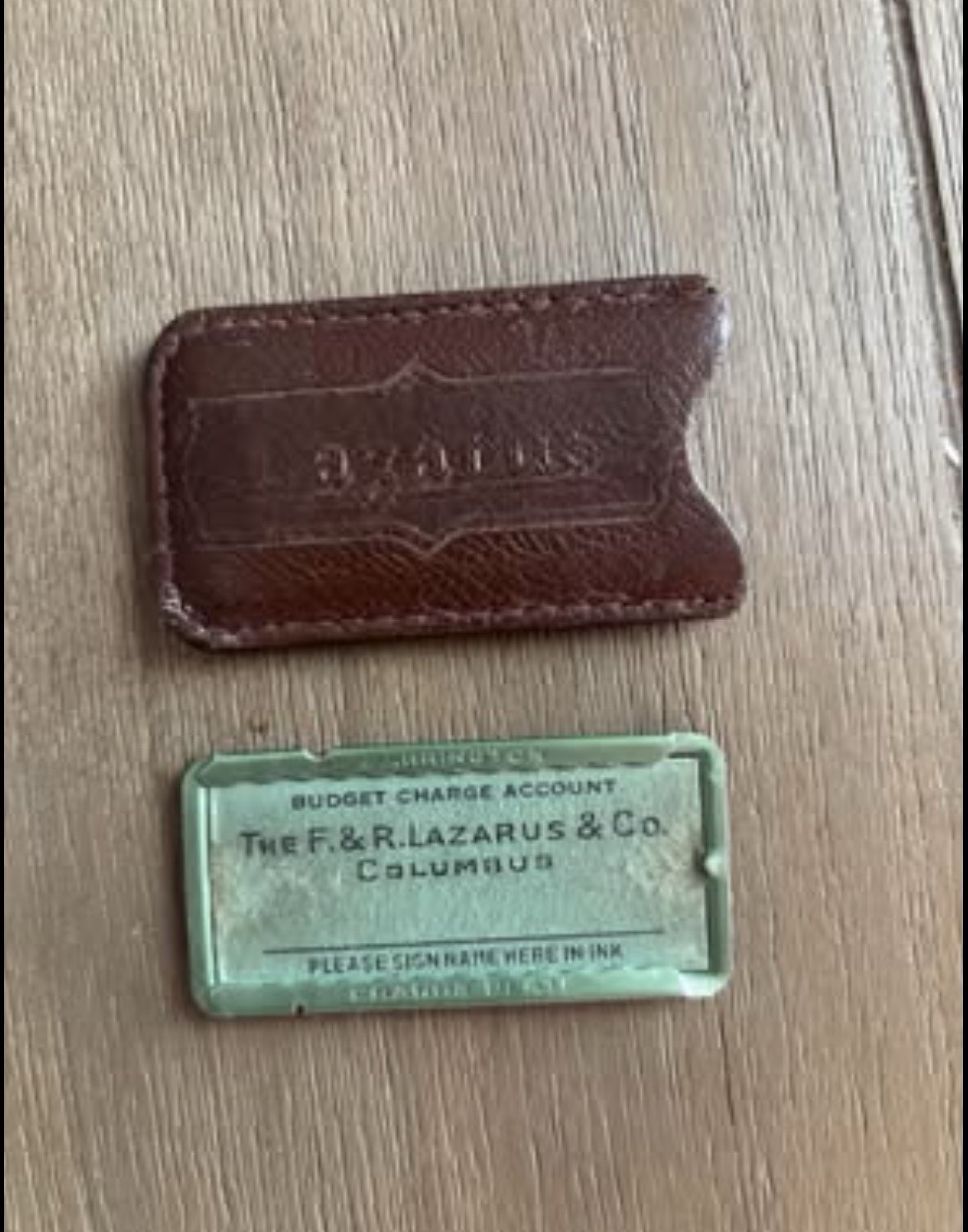 Vintage 1930’s-1950’s Farrington Charge-Plate from F. & R. Lazarus & Co. Ohio