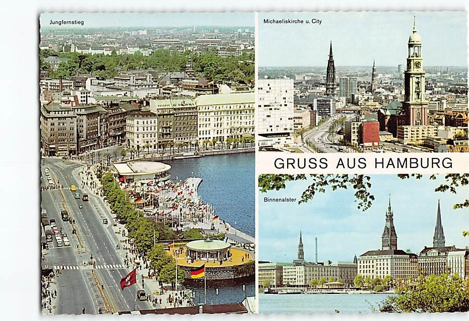 Postcard Scenes & Views Hamburg Germany I-25032