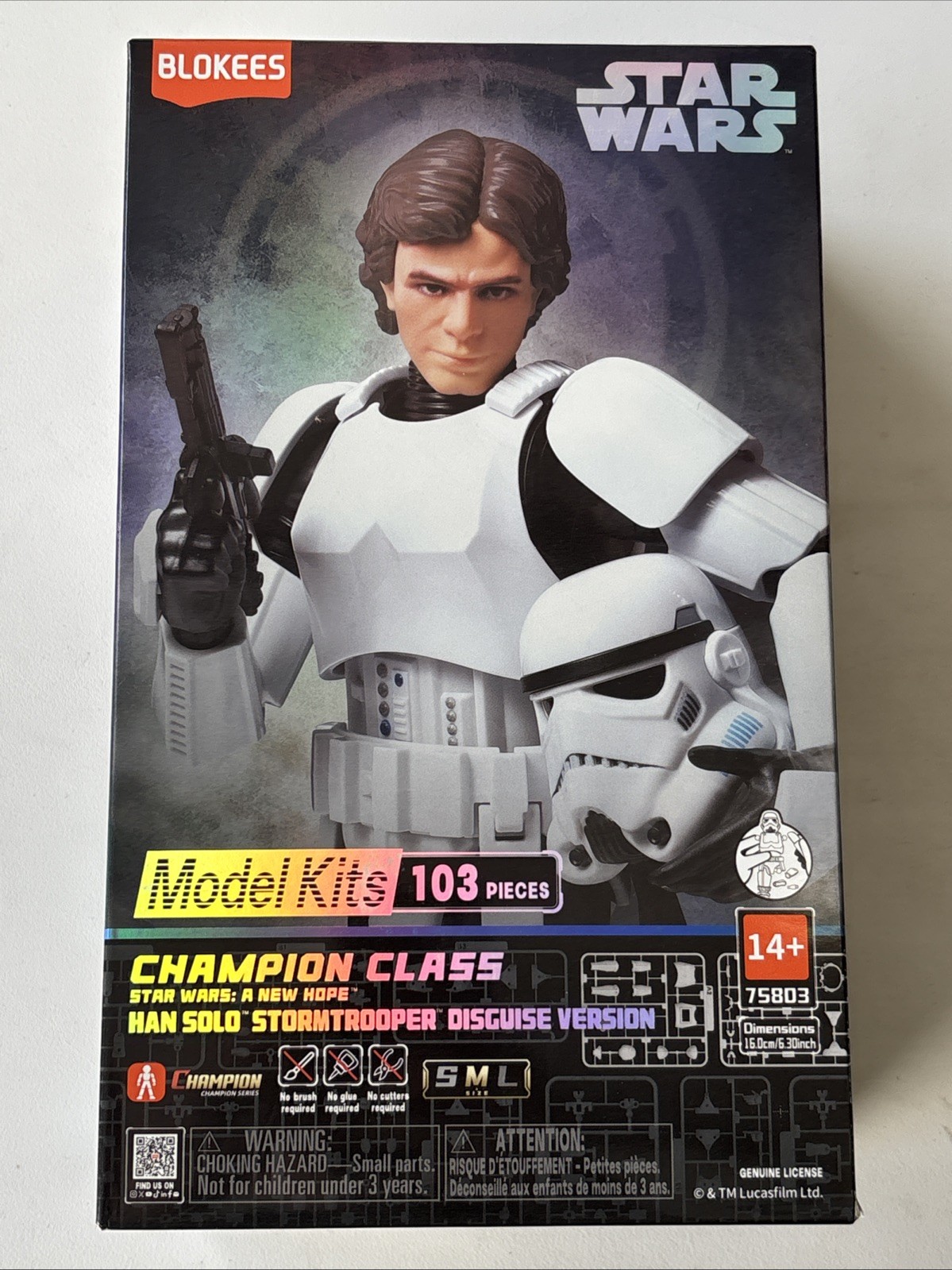 Blokees Star Wars Champion Class Han Solo Stormtrooper Disguise Model Kit