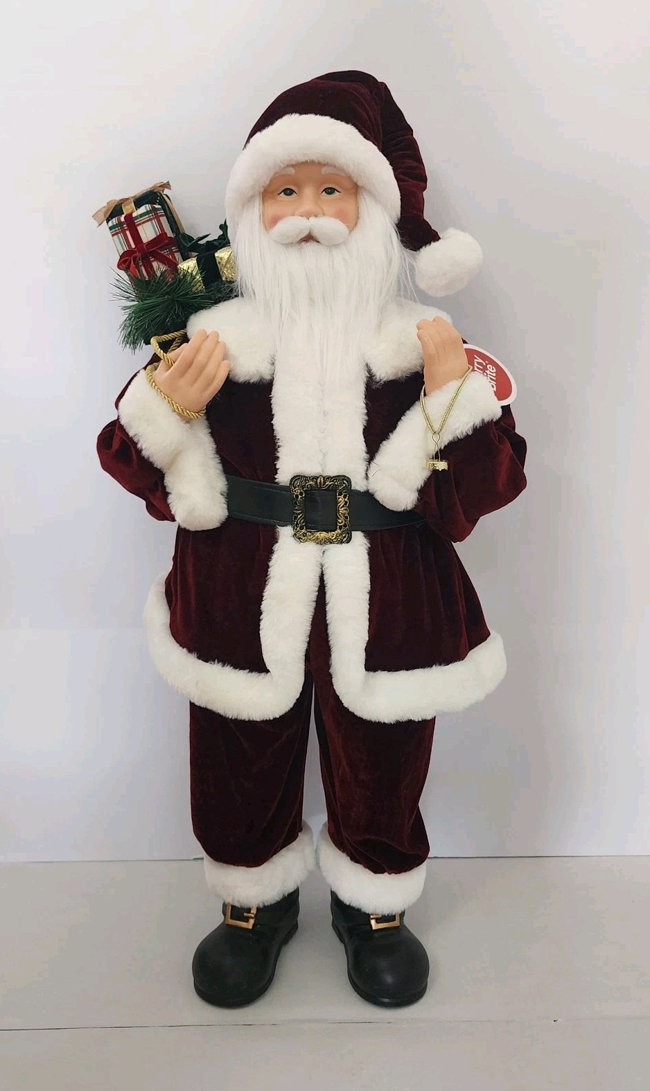 Merry Brite 34in Santa Figure w/Present Sack - 2025 - New