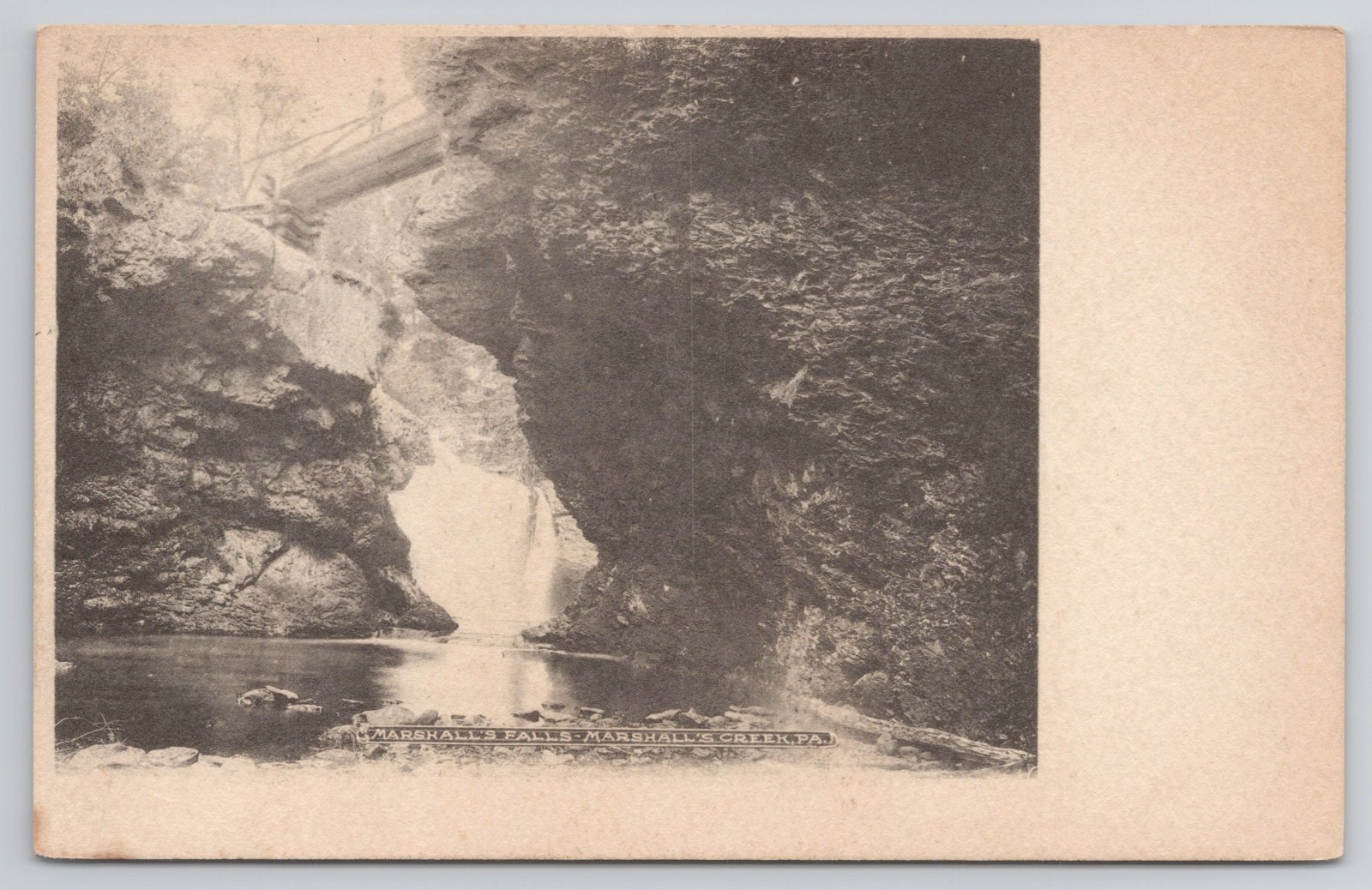 Marshalls Falls Marshalls Creek PA Postcard Nature View
