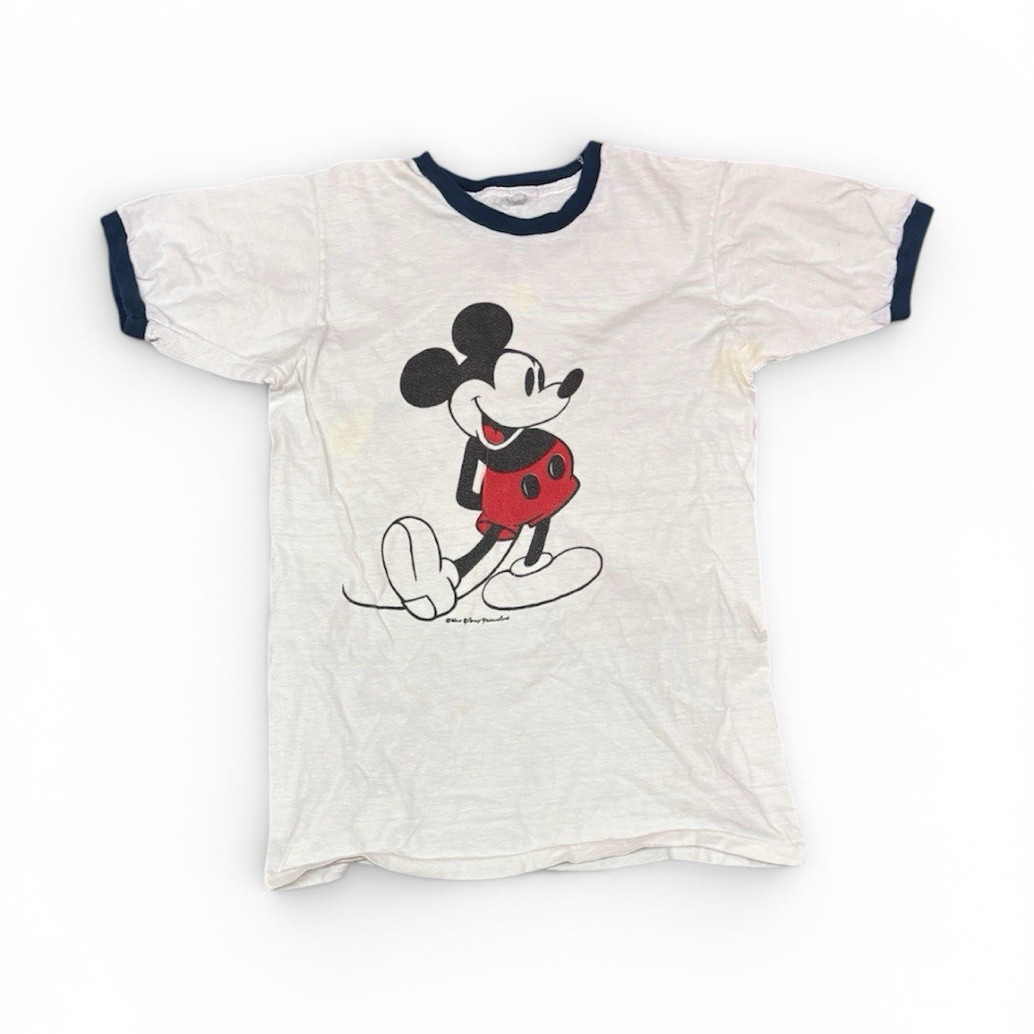Vintage 70s Disney Mickey Mouse ringer T-shirt ￼