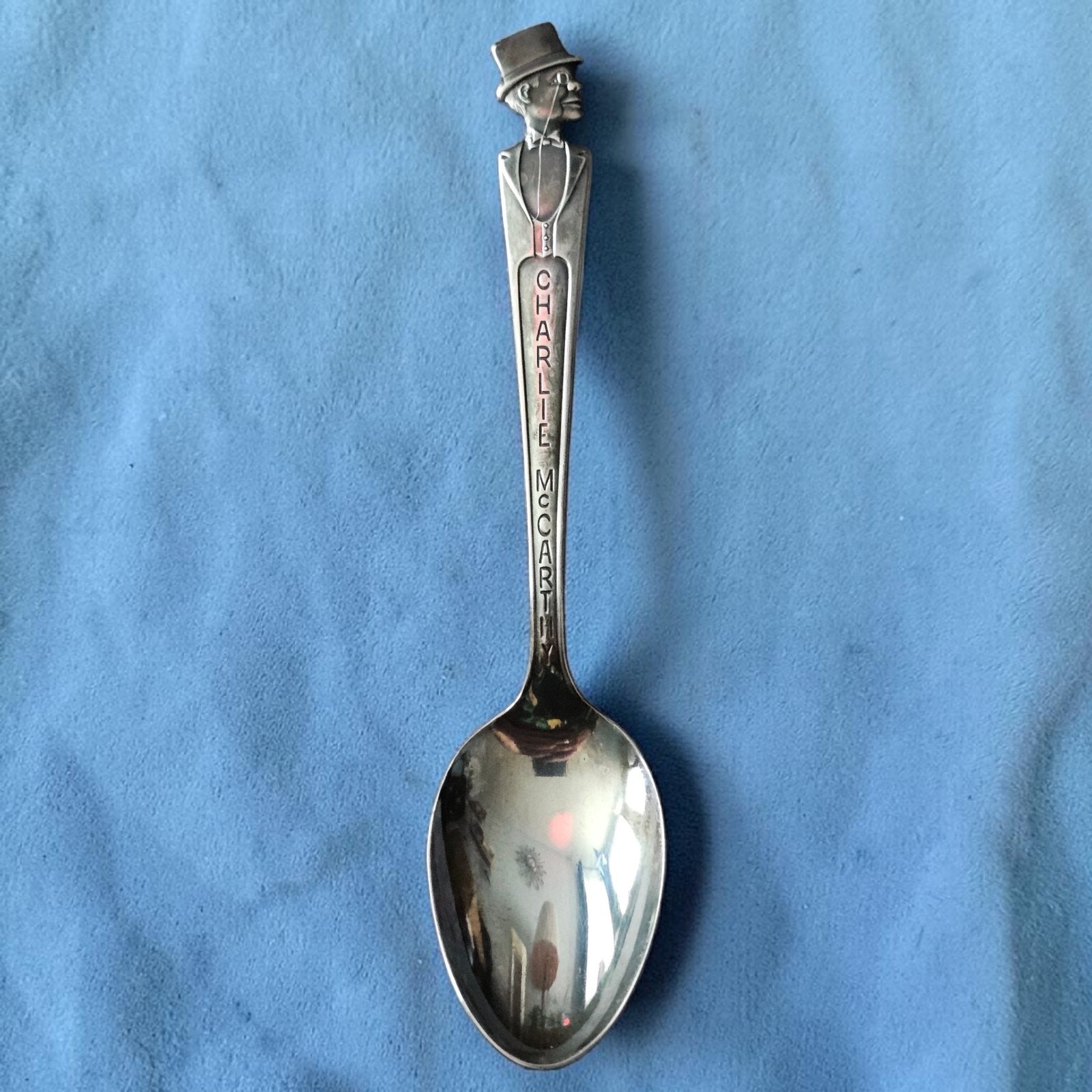 Vintage Charlie McCarthy Duchess Silverplate Collectible Spoon 1930s