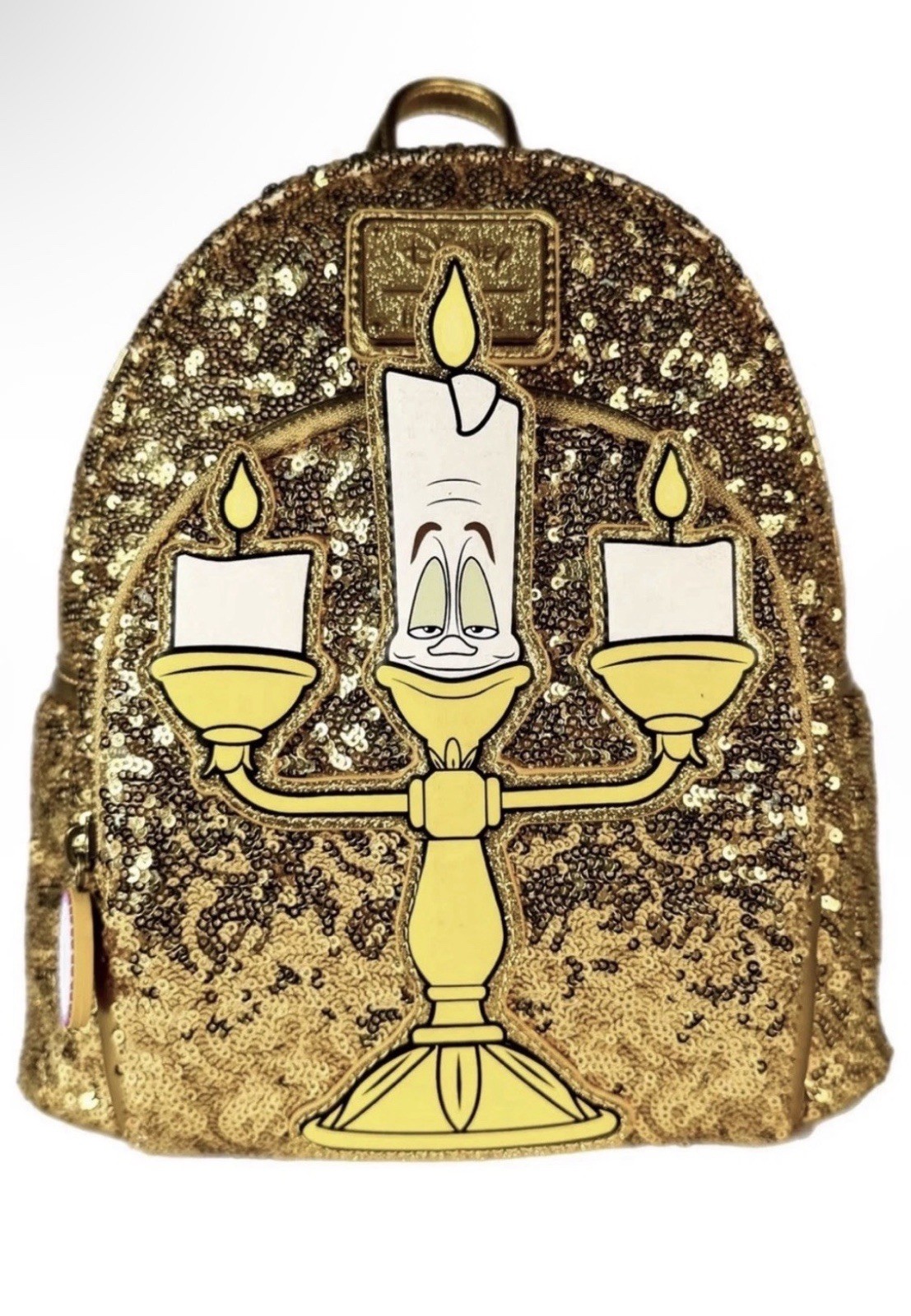 SOLD OUT World 1-1 Games Exclusive Loungefly Beauty & the Beast Lumière Sequin 