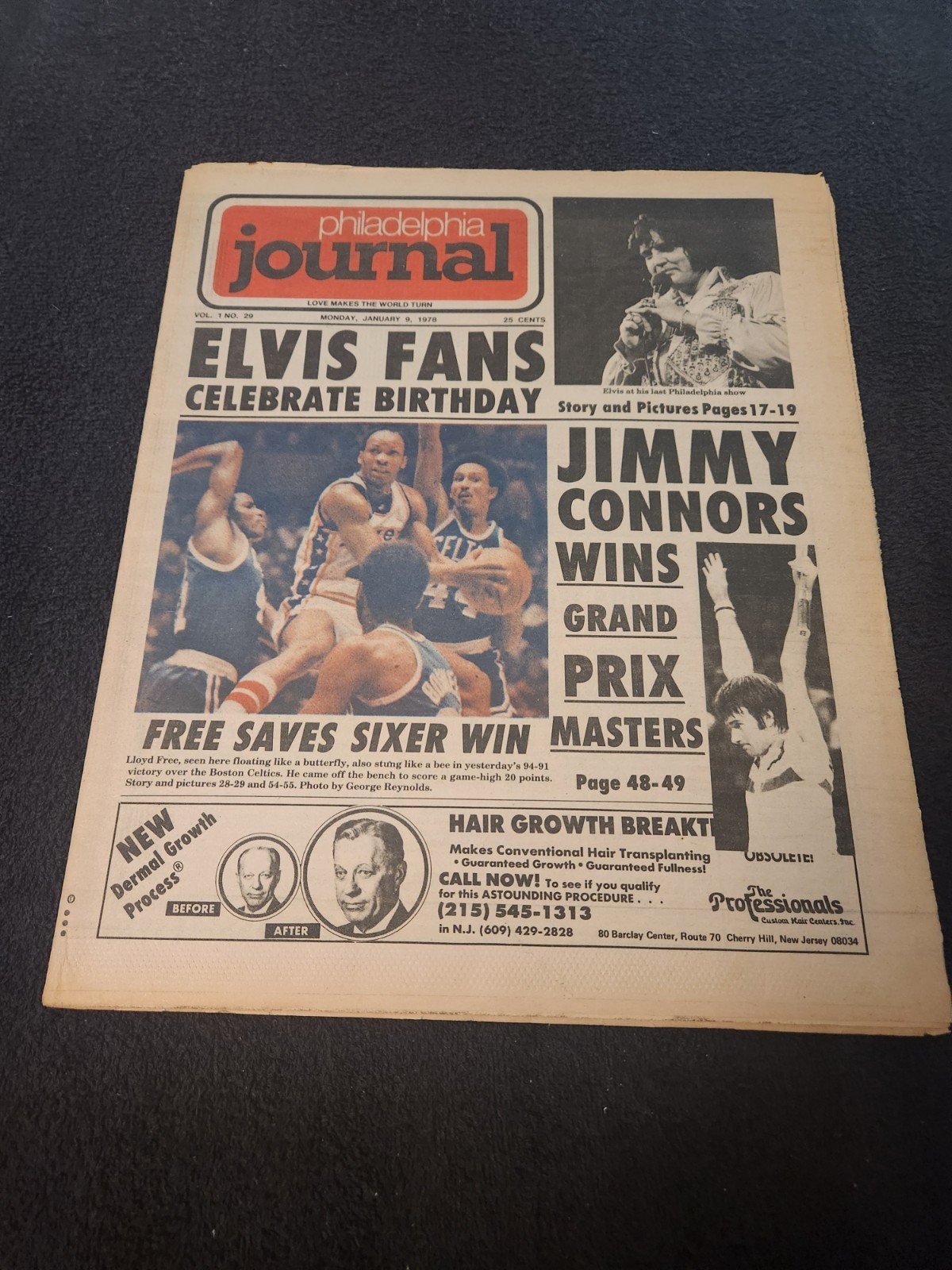 ELVIS - RARE PHILADELPHIA JOURNAL - JAN 1978 - BRAND NEW
