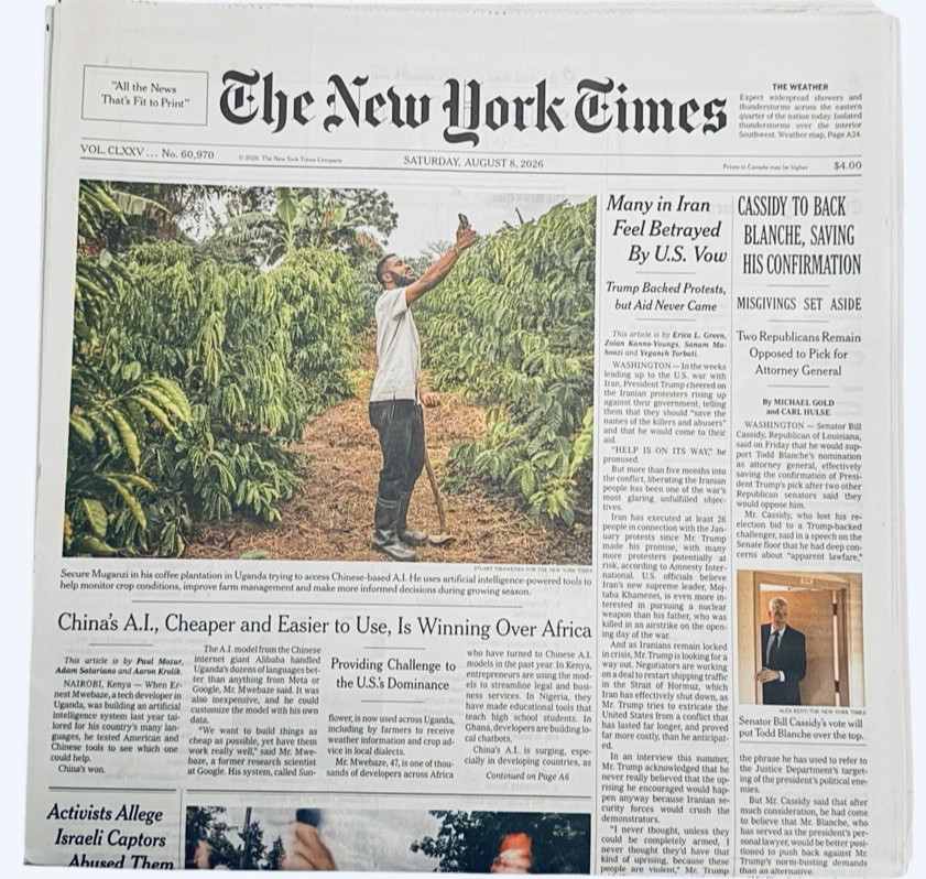 The New York Times Newspaper August 8 2026 He Trained to Stop a Shooting -Idaho
