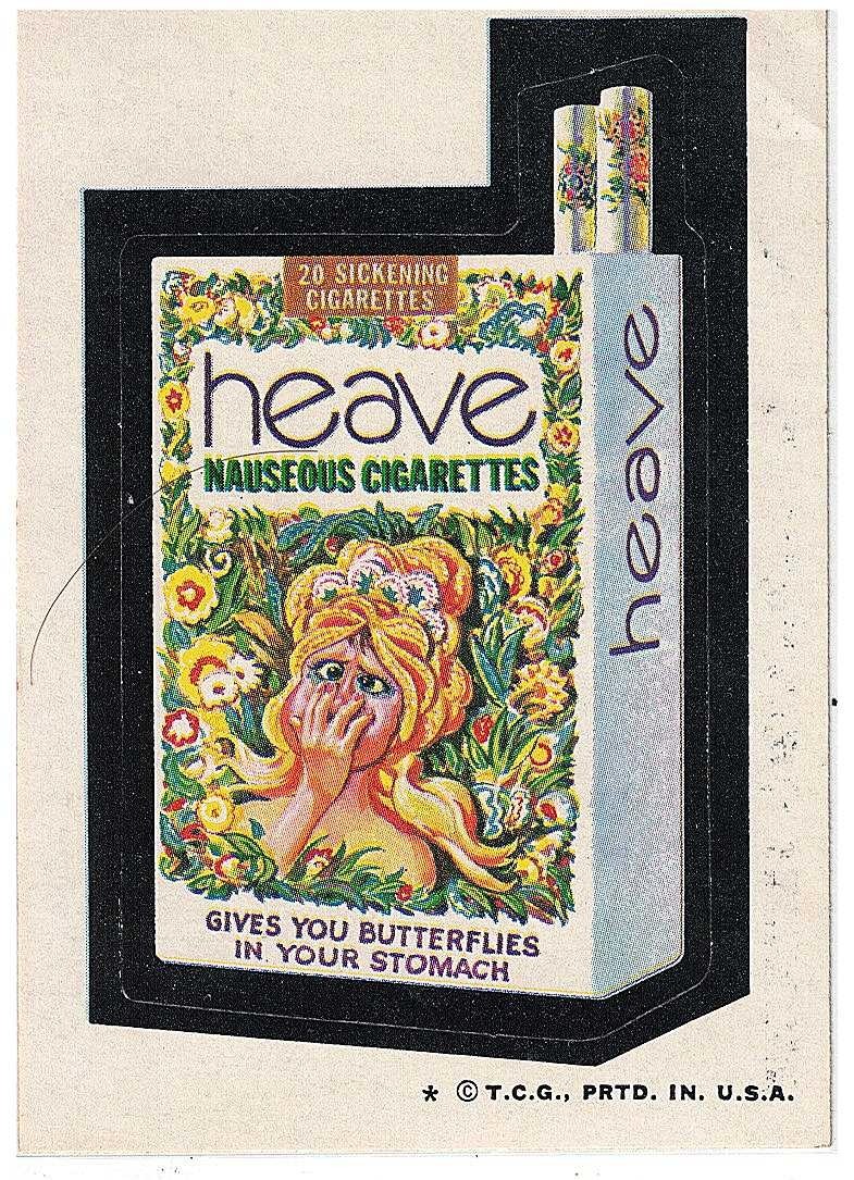 1974 Topps Original  Wacky Packages 4th Series Heave (glossy)