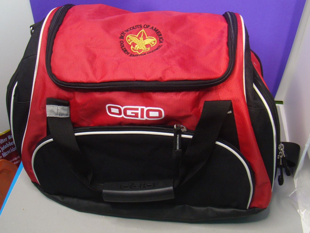 Large Boy Scout of America Golden Empire Council Red Ogio Travel Bag Shoulder