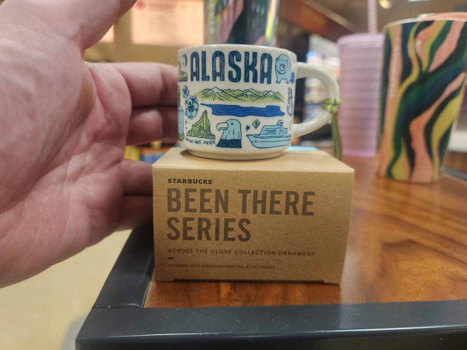 Starbucks ALASKA Been There 2oz Ornament Mug **DISCONTINUED** **FREE SHIPPING** Starbucks ALASKA Been There 2oz Ornament Mug **DISCONTINUED** **FREE SHIPPING**