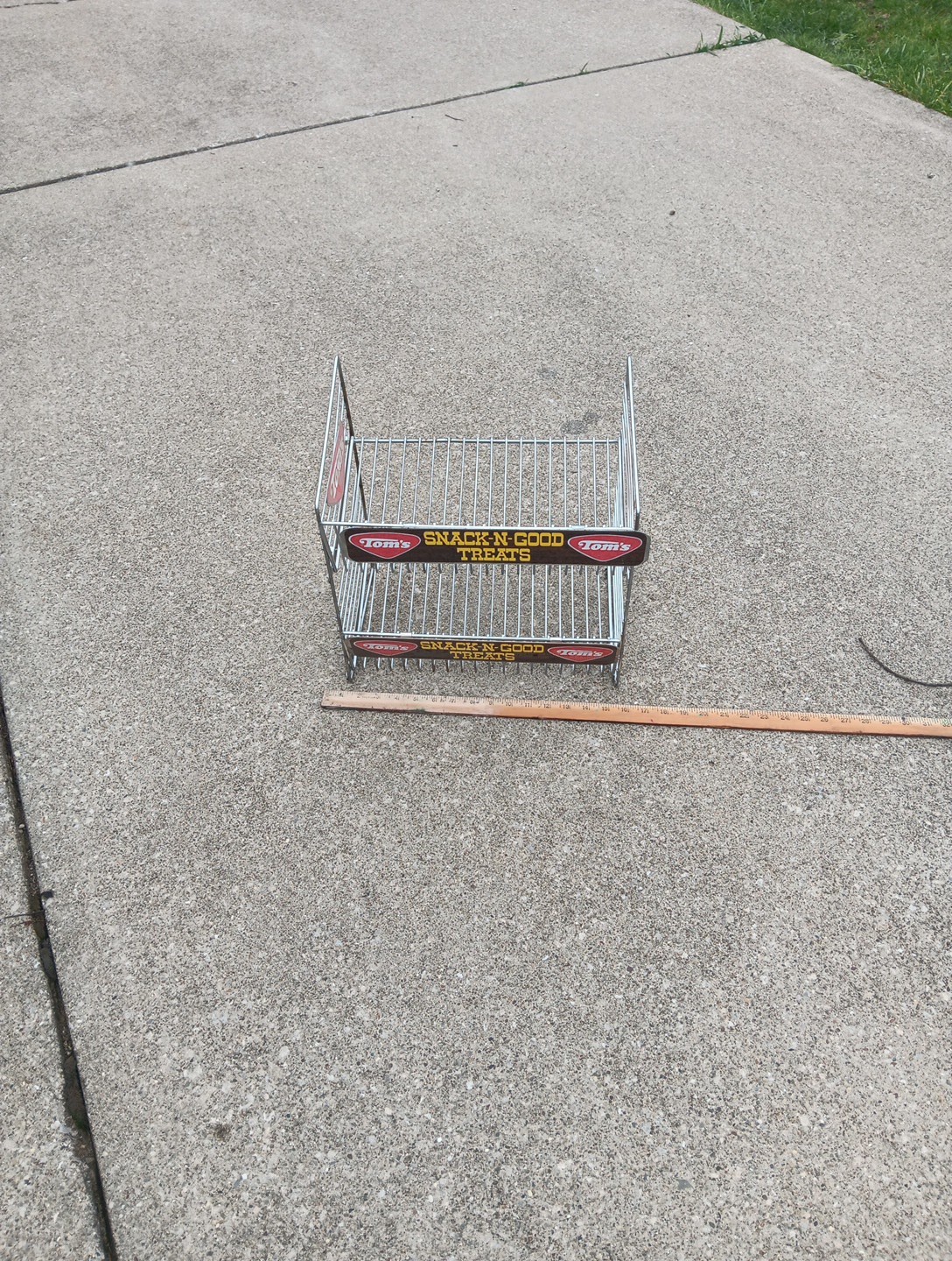 Vintage Tom's Snacks Small Wire Display Rack
