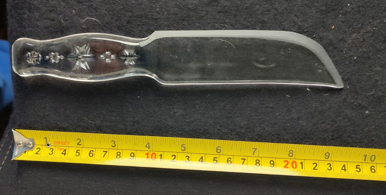 Vintage 1930s VITEX GLAS Knife Antique Glass Knife Original Box Lid USA Vintage 1930s VITEX GLAS Knife Antique Glass Knife Original Box Lid USA