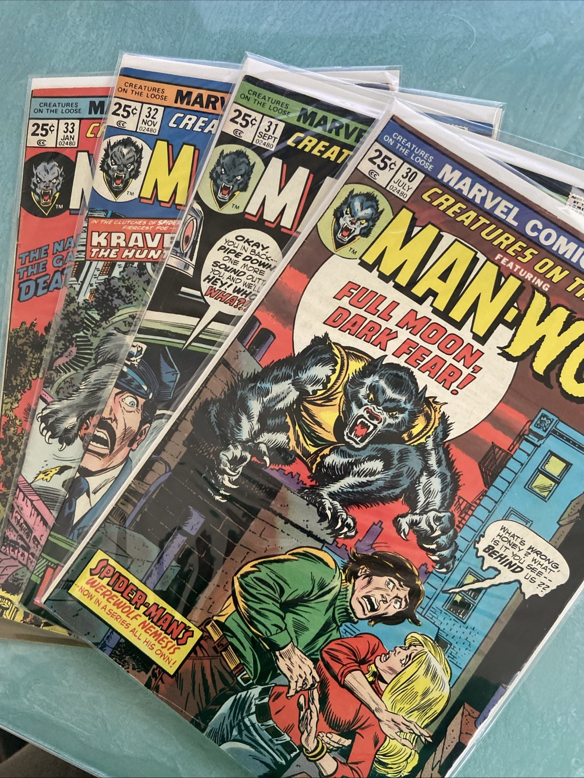 CREATURES ON THE LOOSE #30 31 32 33 Nice Run ~ Man-Wolf Kraven the Hunter CREATURES ON THE LOOSE #30 31 32 33 Nice Run ~ Man-Wolf Kraven the Hunter