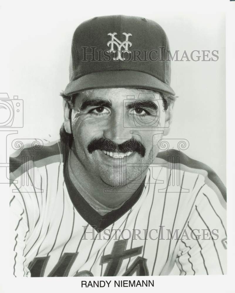 Press Photo New York Mets Baseball Player Randy Niemann - lrs28321