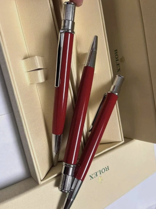Rolex Red Ruby Oyster Ballpoint Pen VIP Gift Full Box 2026