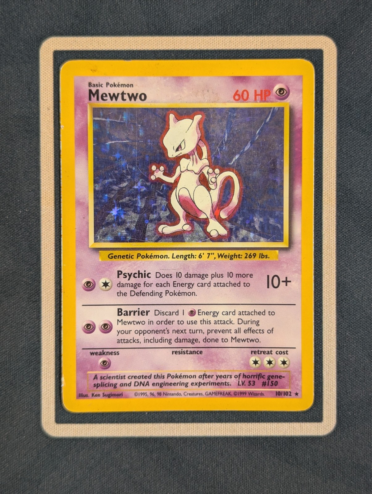 Pokemon TCG - Mewtwo - 10/102 - Base Set