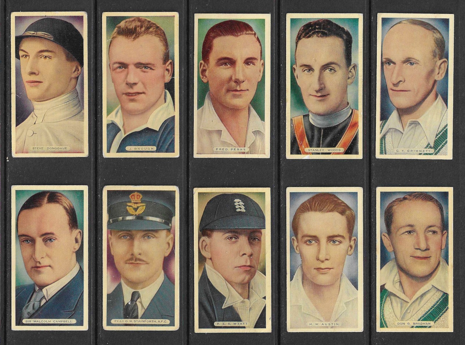 Ardath 1935 SPORTS CHAMPIONS set cigarette cards (two line title) (SC5)