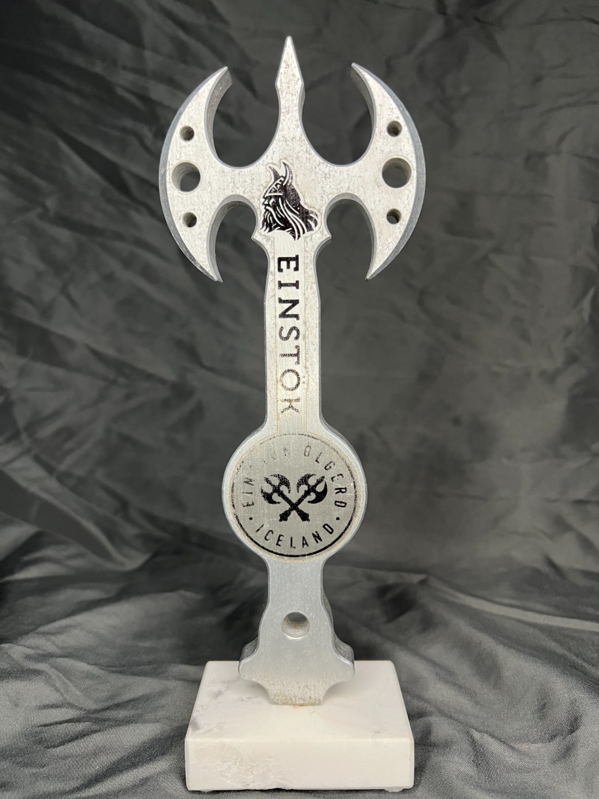Einstok Beer Tap Handle: USED AS IS, 9 inches, White Ale Iceland (A)