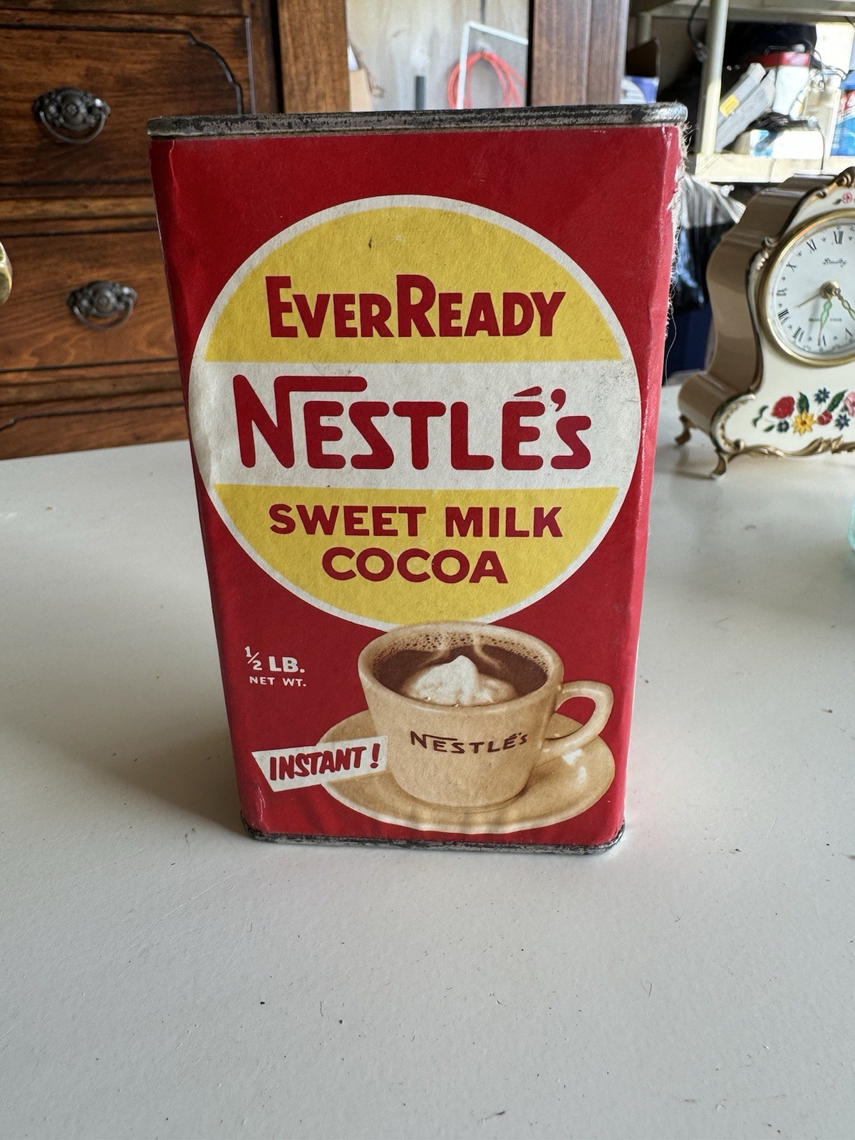 Vintage Everready Nestle’s Sweet Milk Cocoa Tin 1/2 lb