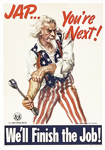 Original 1944 WWII US War Production Poster Jap...You\'re Next by James M Flagg