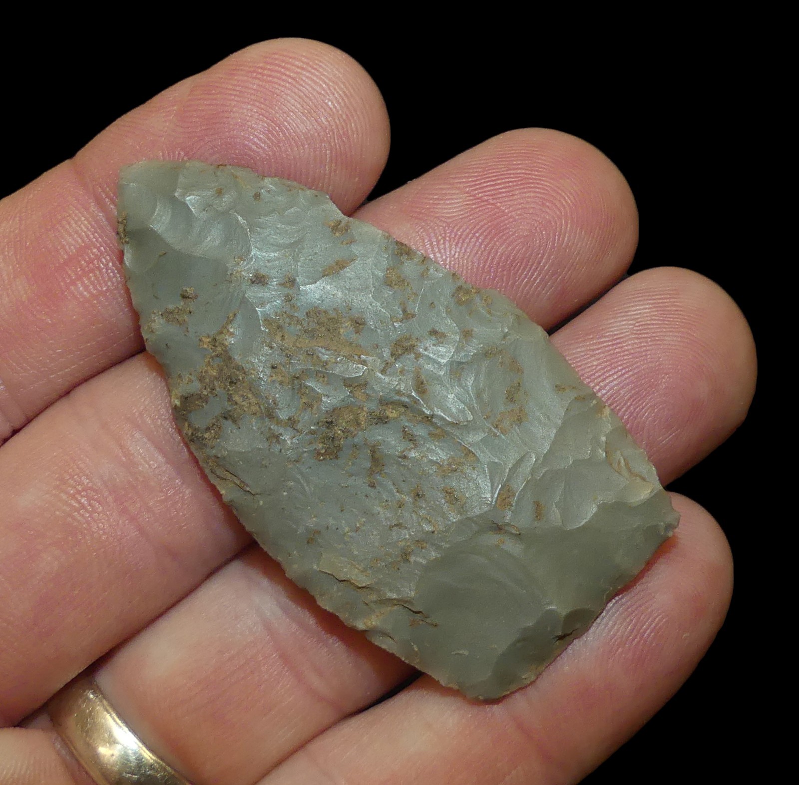 BROWNS VALLEY ILLINOIS AUTHENTIC INDIAN ARROWHEAD ARTIFACT COLLECTIBLE RELIC