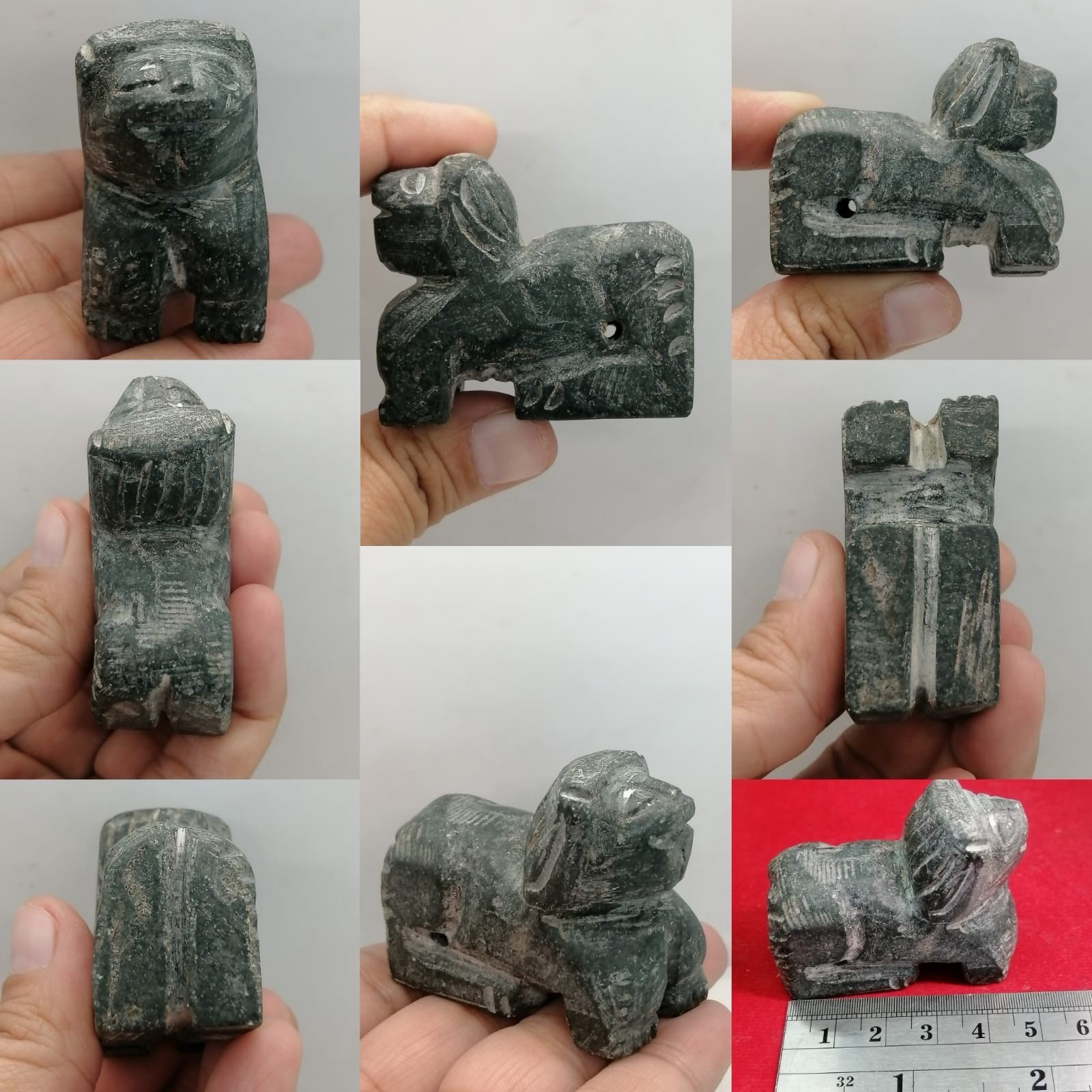 Wonderful Old Stone Carved Animal Rare Roman  Amulet