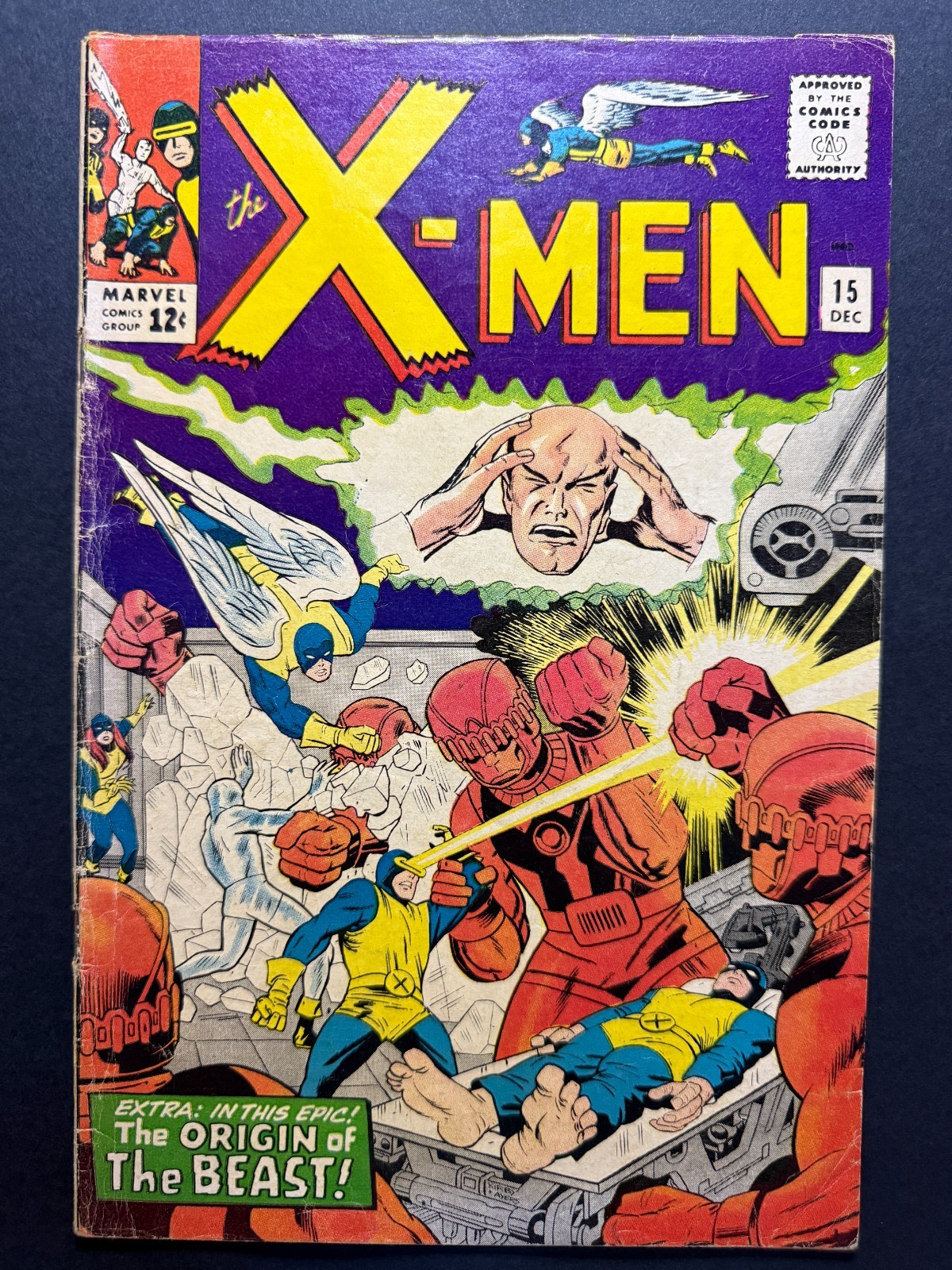X-Men #15 1965 Marvel 1st Master Mold Origin Beast Sentinels Silver Age