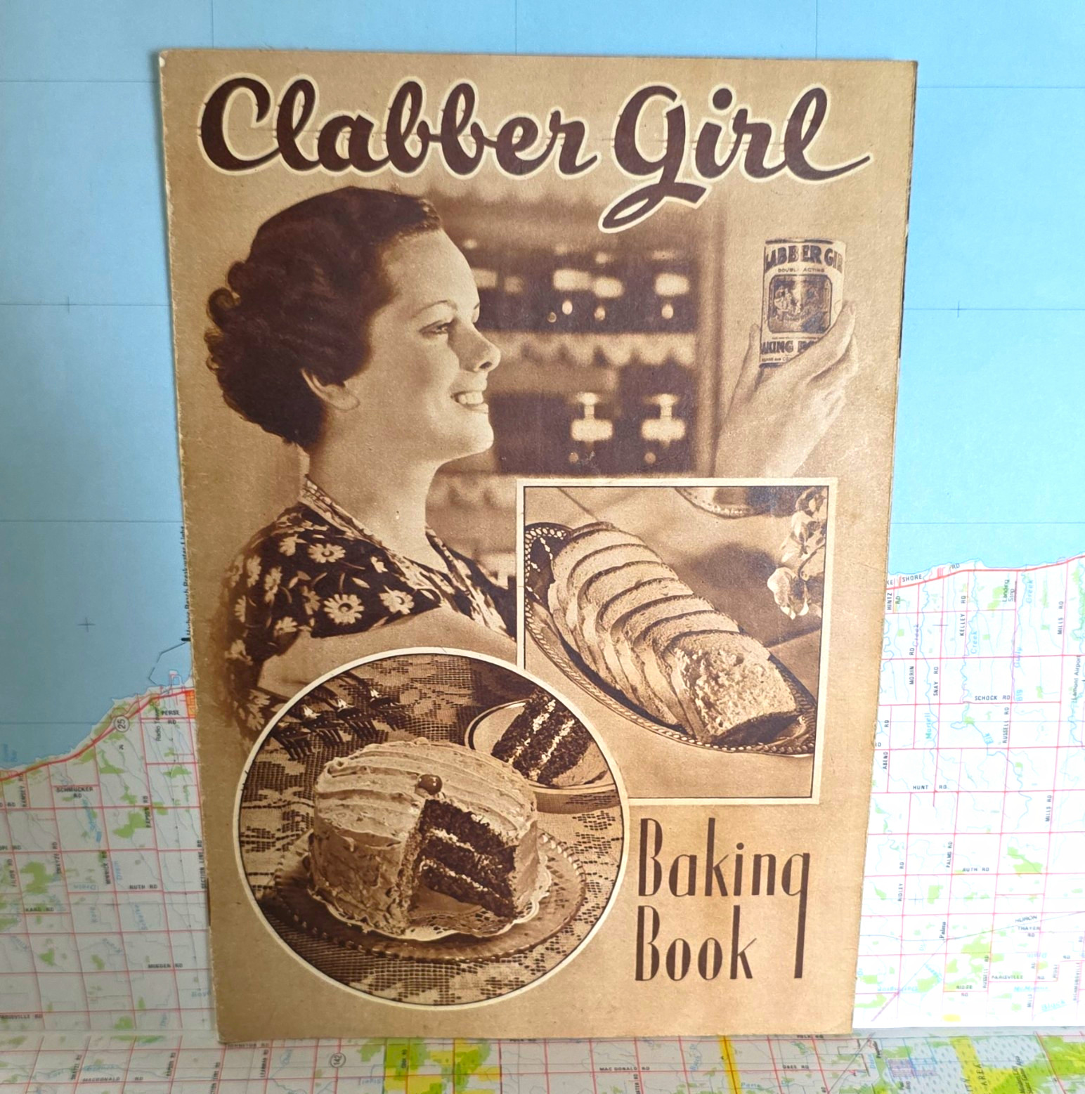 Vintage Clabber Girl Baking Powder  Baking Book & Recipe Booklet