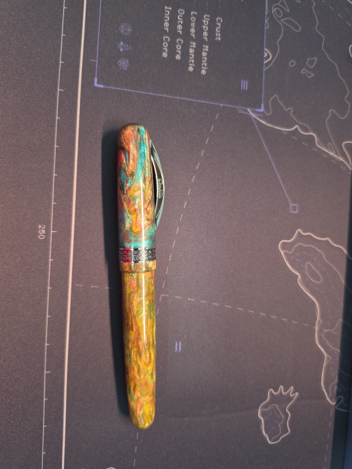 Conklin 1898 Jonathan Brooks Exclusive, Primal City, Chrome Trim Fountain Pen