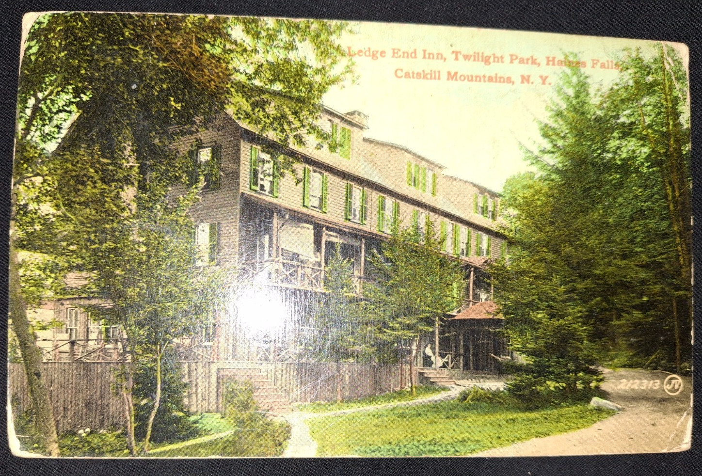 Catskill Mountains NY Ledge End Inn Twilight Park  early Postcard 1912
