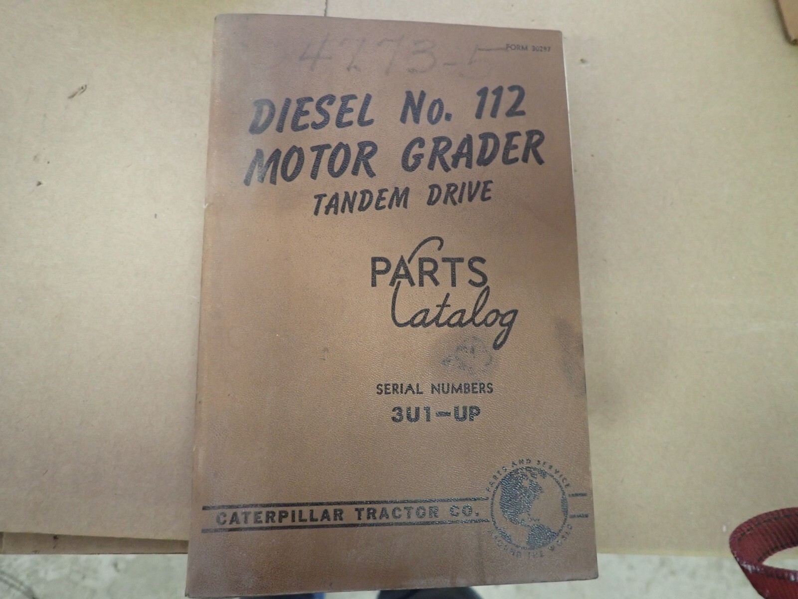 Original 1955 Cat Caterpillar 112 Diesel Parts Catalog Manual