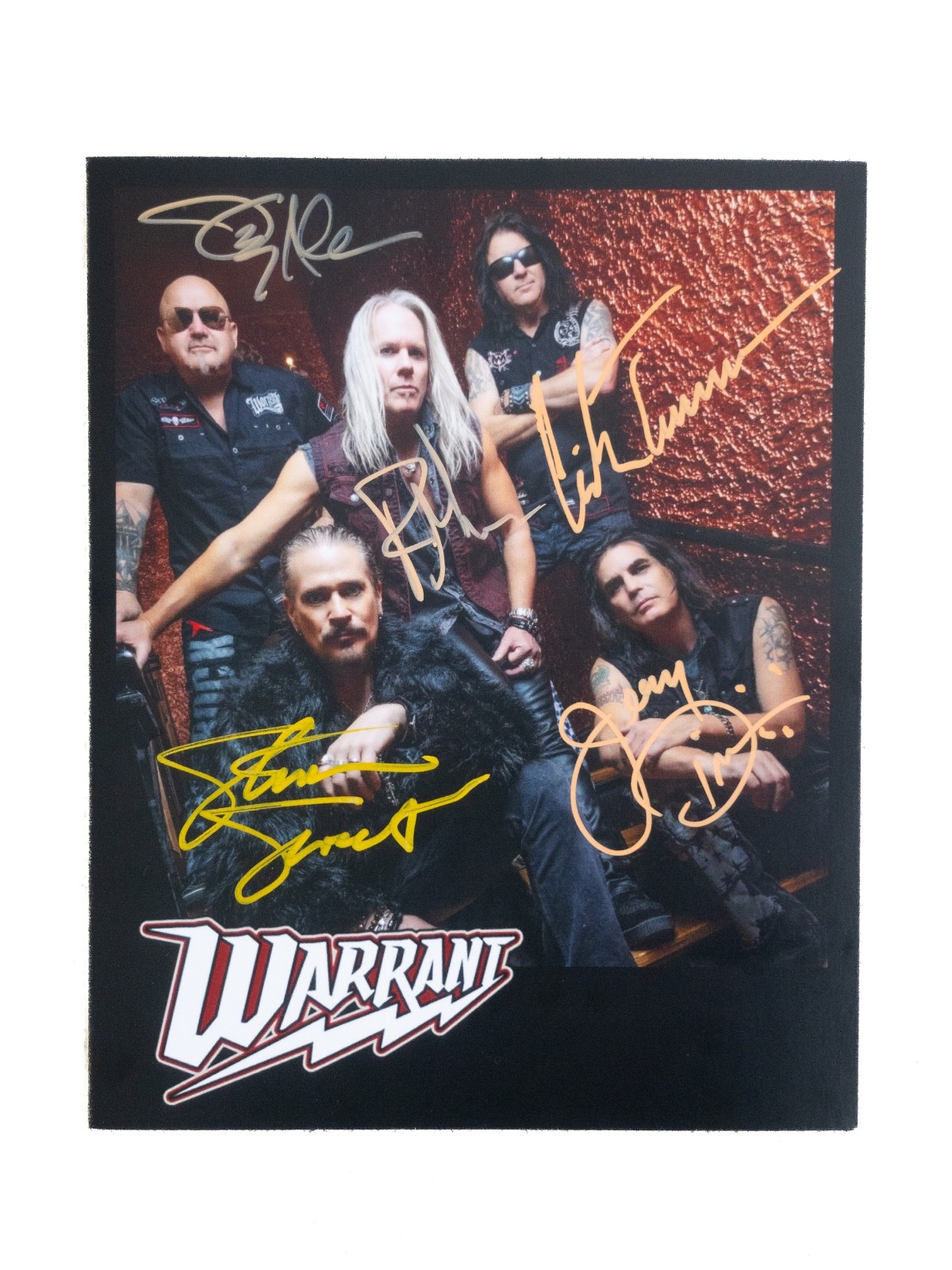 Warrant  8x10 Autographed by Entire Band *Multi-Color*