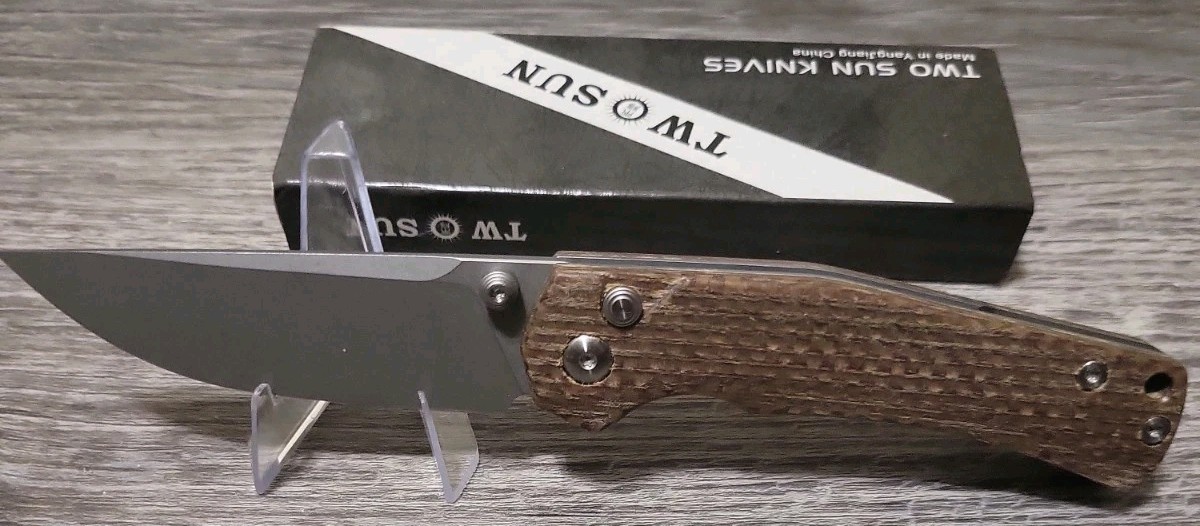 Sixleaf Sl-18 Micarta Rattlesnake Handle VG-10 Titanium