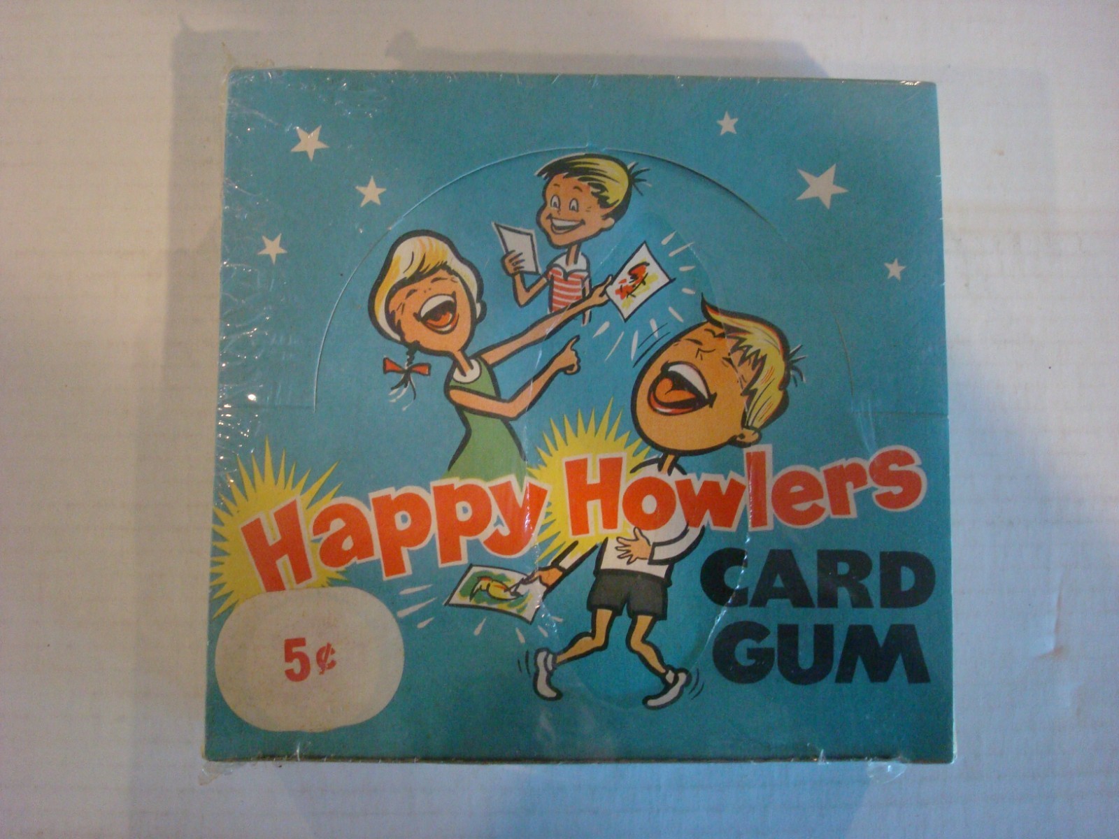 1970 Chix Confectionery Happy Howlers EMPTY Wax Pack BOX - VERY RARE 1970 Chix Confectionery Happy Howlers EMPTY Wax Pack BOX - VERY RARE