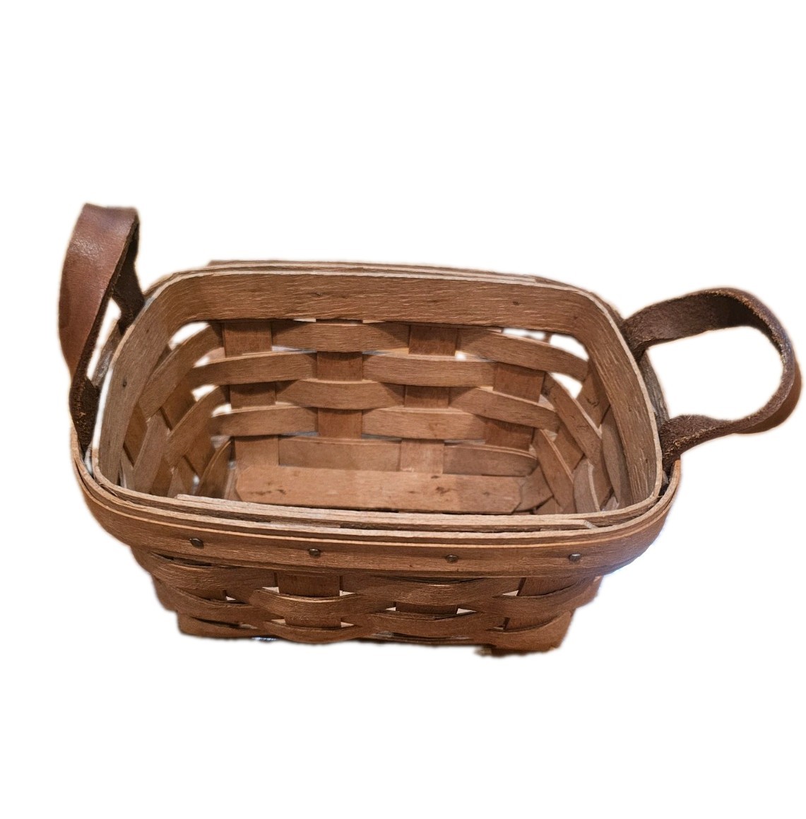 Longaberger 1999 Basket w/ Leather Handles