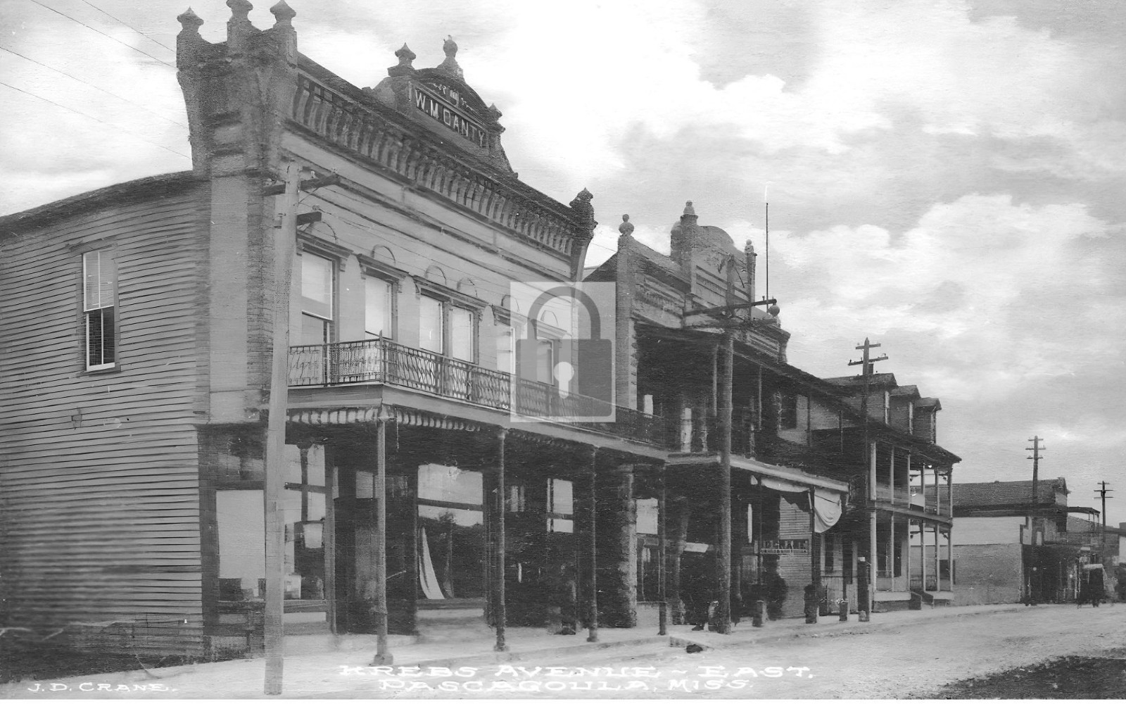 Street View Krebs Avenue Pascagoula Mississippi MS - Reprint