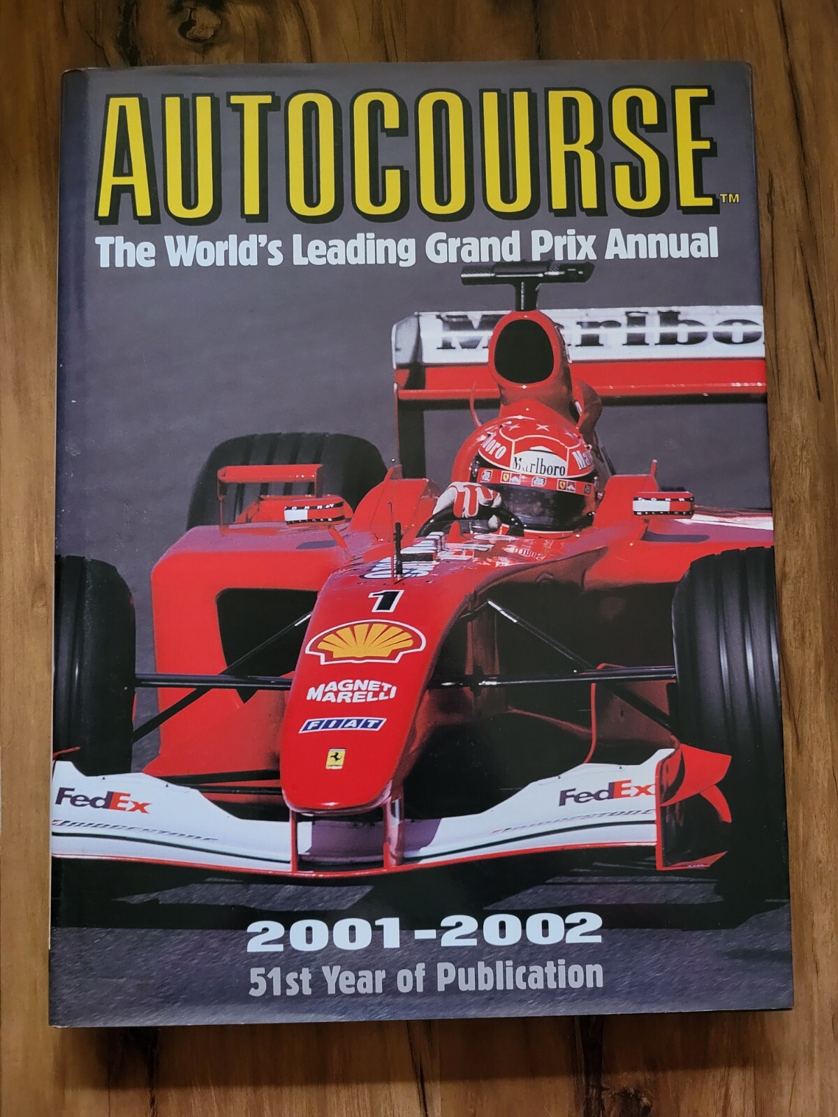 Autocourse The Worlds Leading Grand Prix Annual Hardcover Book 2001-2002 Vintage