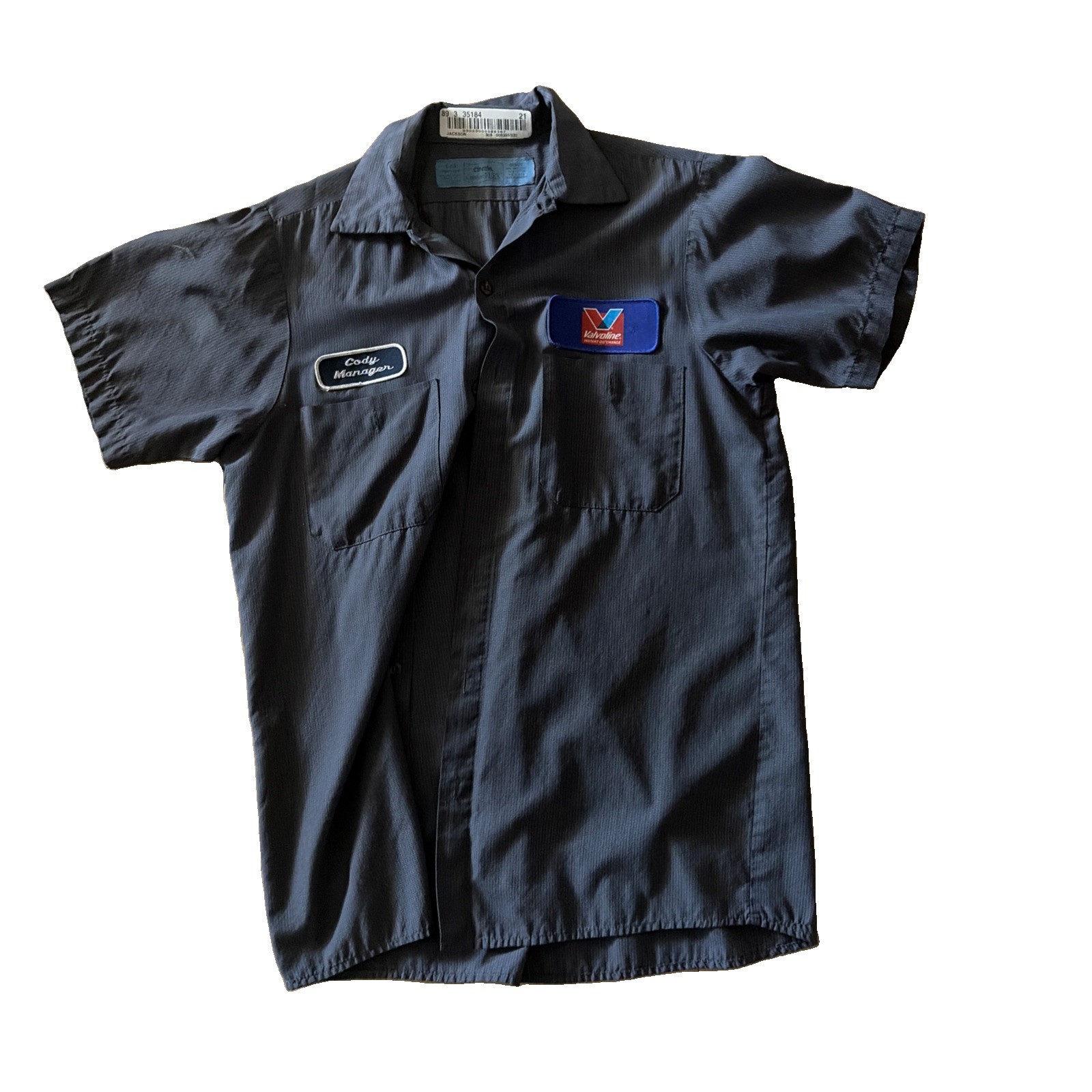 Rare Valvoline Manager Shirt Discontinued. Shop Wear Collectible Scarce Apparel