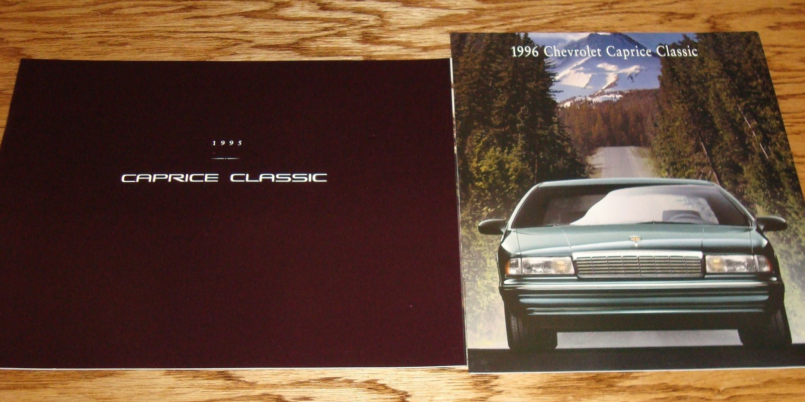 Original 1995 1996 Chevrolet Caprice Classic Sales Brochure Lot of 2 95 96 Chevy