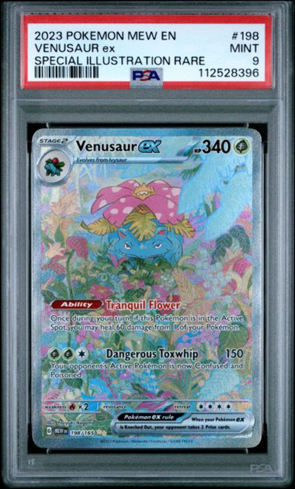 2023 Pokemon #198 Venusaur ex SIR PSA 9