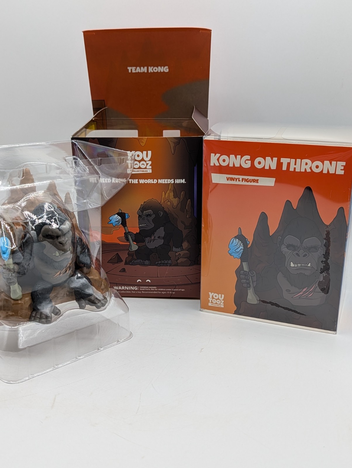 Youtooz Kong on Throne Vinyl Figure Godzilla vs. Kong Collectible w/protector