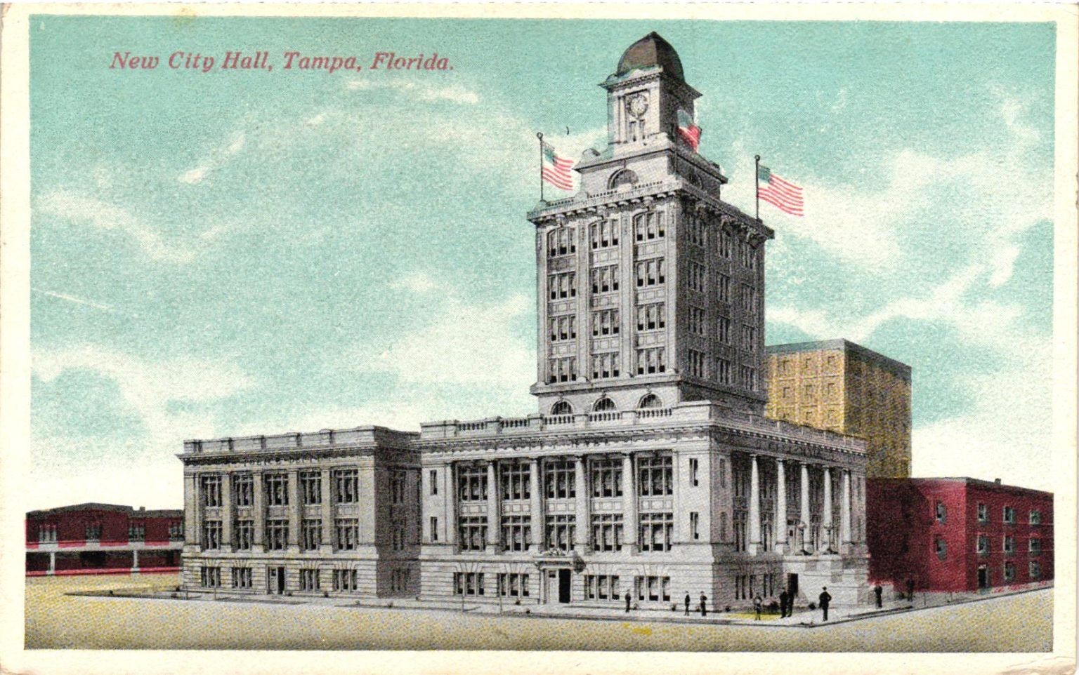 New City Hall Tampa Florida Postcard Early 1900s Architecture New City Hall Tampa Florida Postcard Early 1900s Architecture
