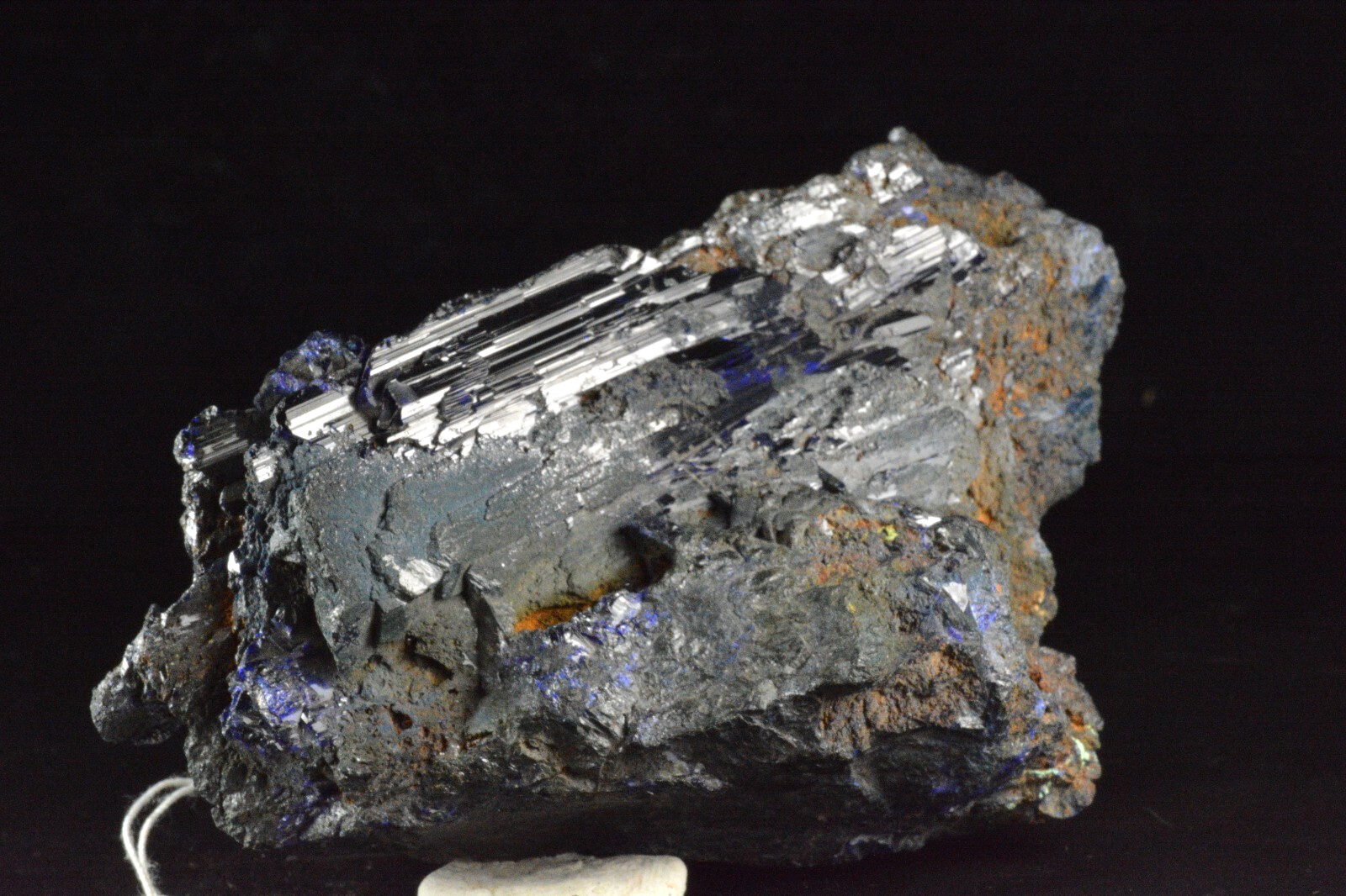 Huge Azurite crystal 3.3 inches, Tsumeb, Namibia