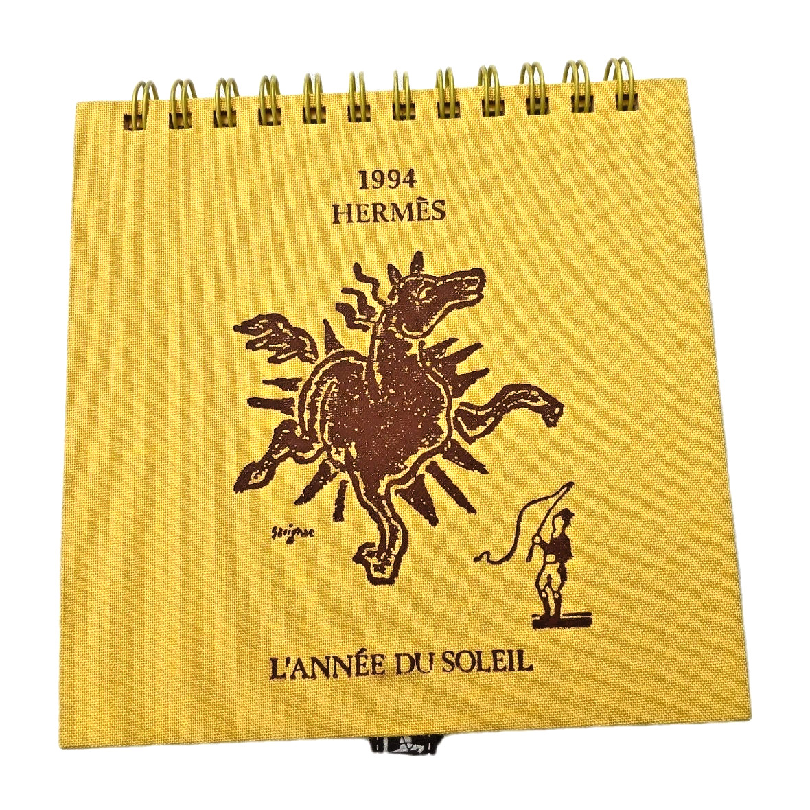 Hermès 1994  Desk Calendar “L’Année du Soleil ” – Vintage Rare - Collectable