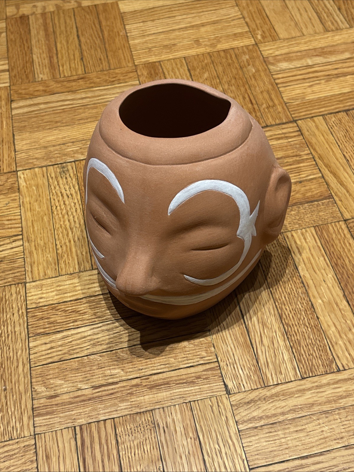Vintage Cahokia Mounds Replica Head Effigy Bowl Planter - SM11