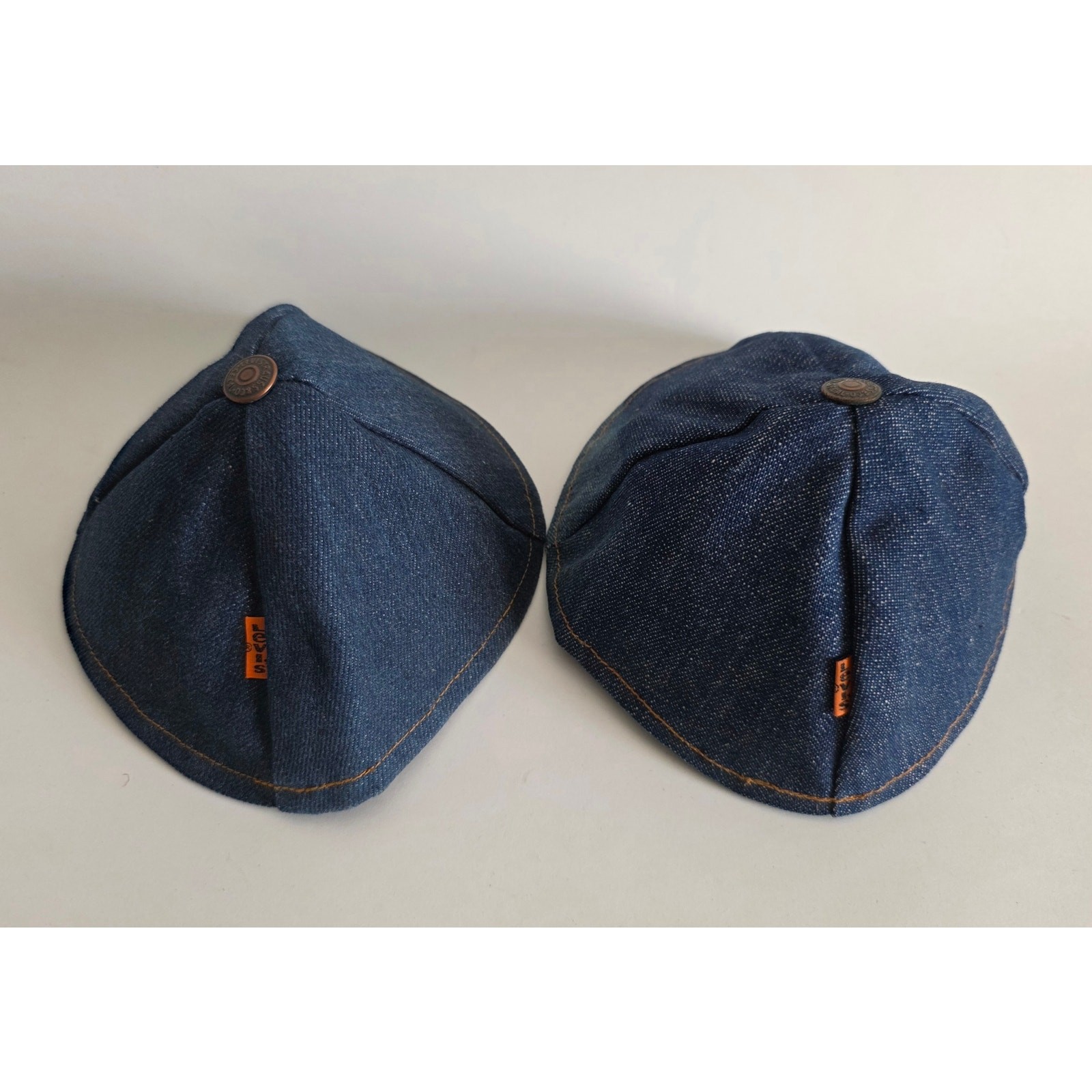 Rare Vintage Levi’s Orange Tab Denim Yarmulke Kippah Jewish Hat Collectible