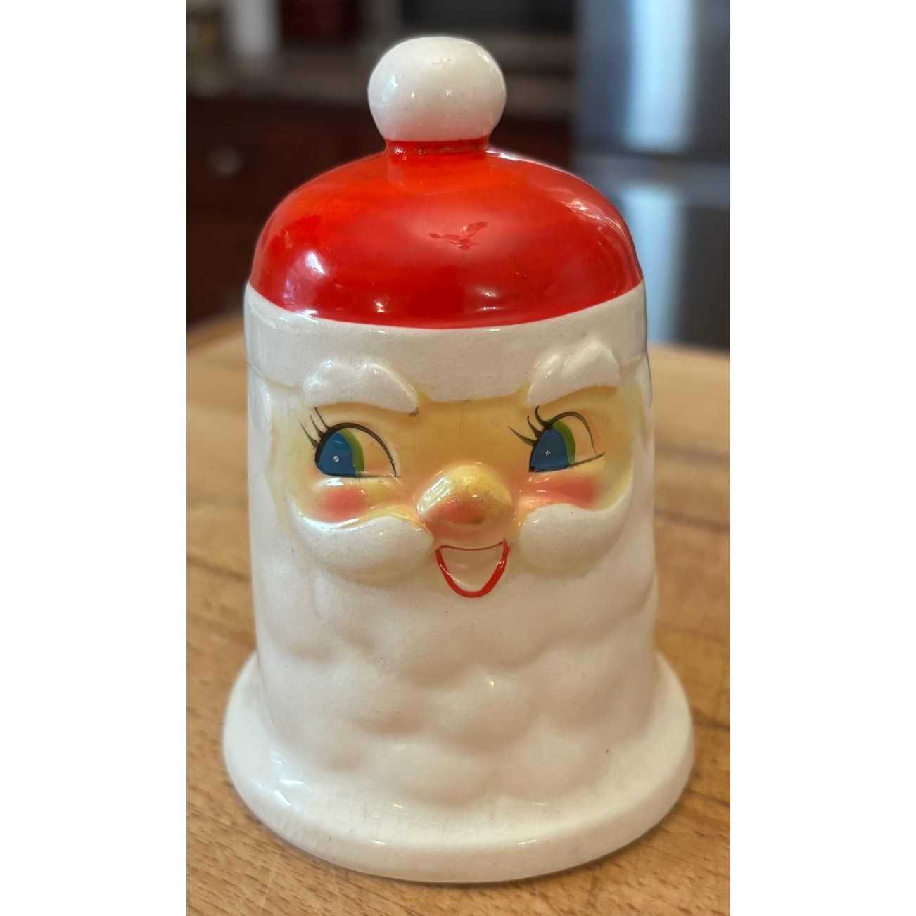 Vintage 1962 Holt Howard Santa Head Bell Japan MCM Christmas Kitsch Decor