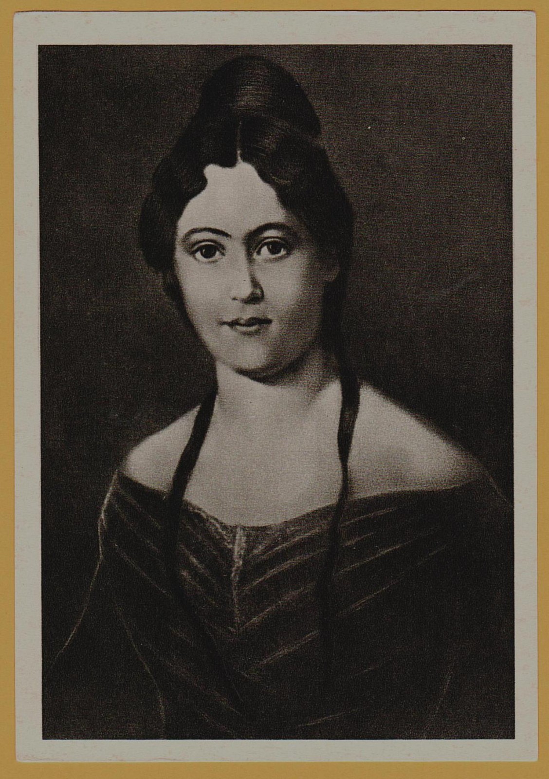 1966 Jenny von WESTPHALEN Wife of Karl MARX Portrait 1830s USSR Soviet Postcard