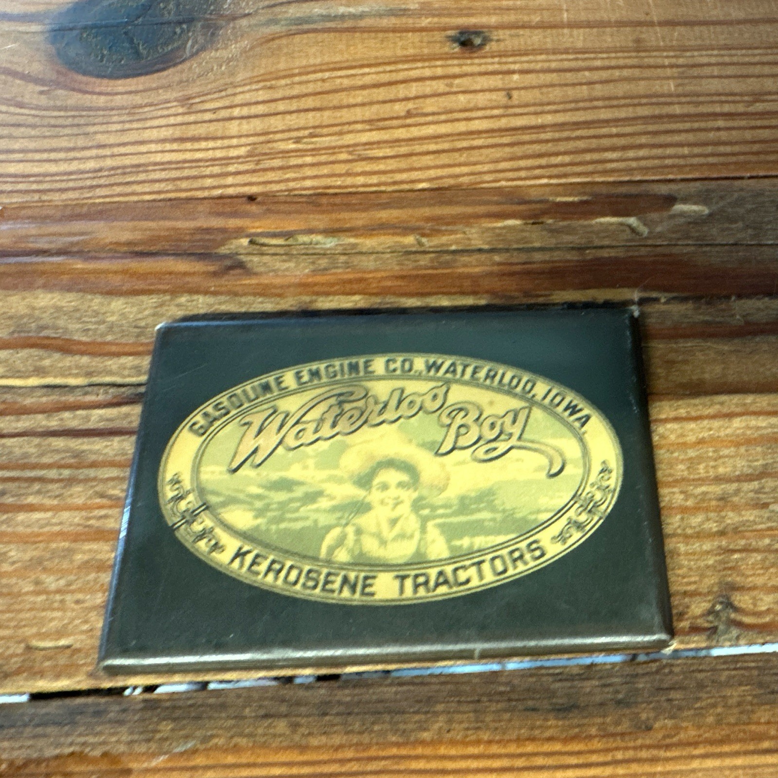 Waterloo Boy Advertising Pocket Mirror Reproduction 